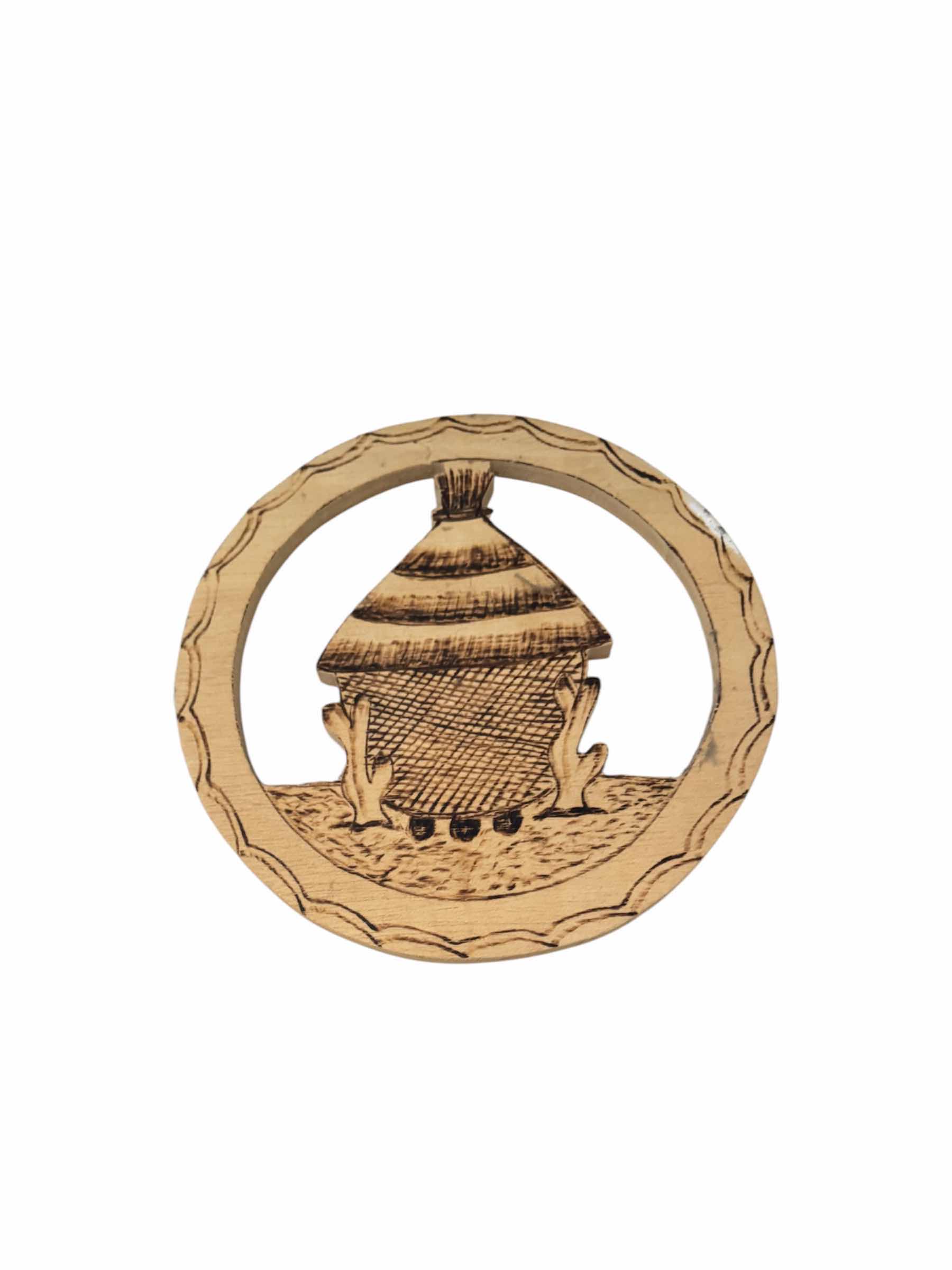 Photo 1 of 4- AFRICAN WOODEN DECOR, WALL DECOR, ARTWORK, HANDCRAFTED 
D9”