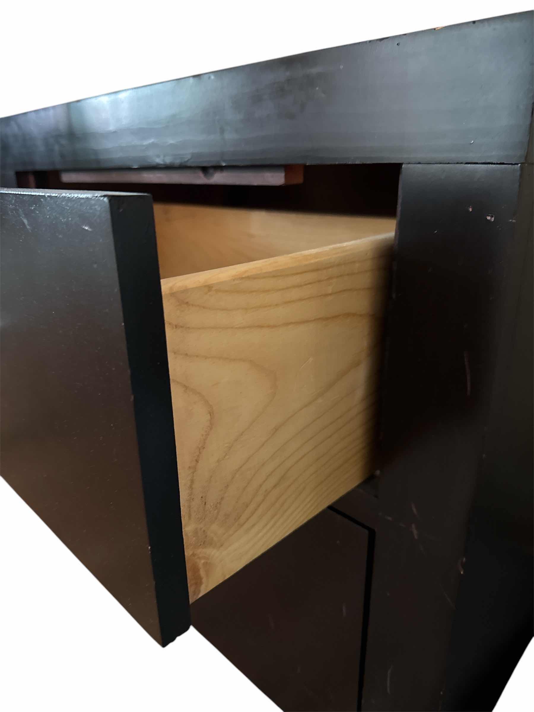 Photo 2 of BLACK SIDE TABLE 26“ x 15“ H 25”