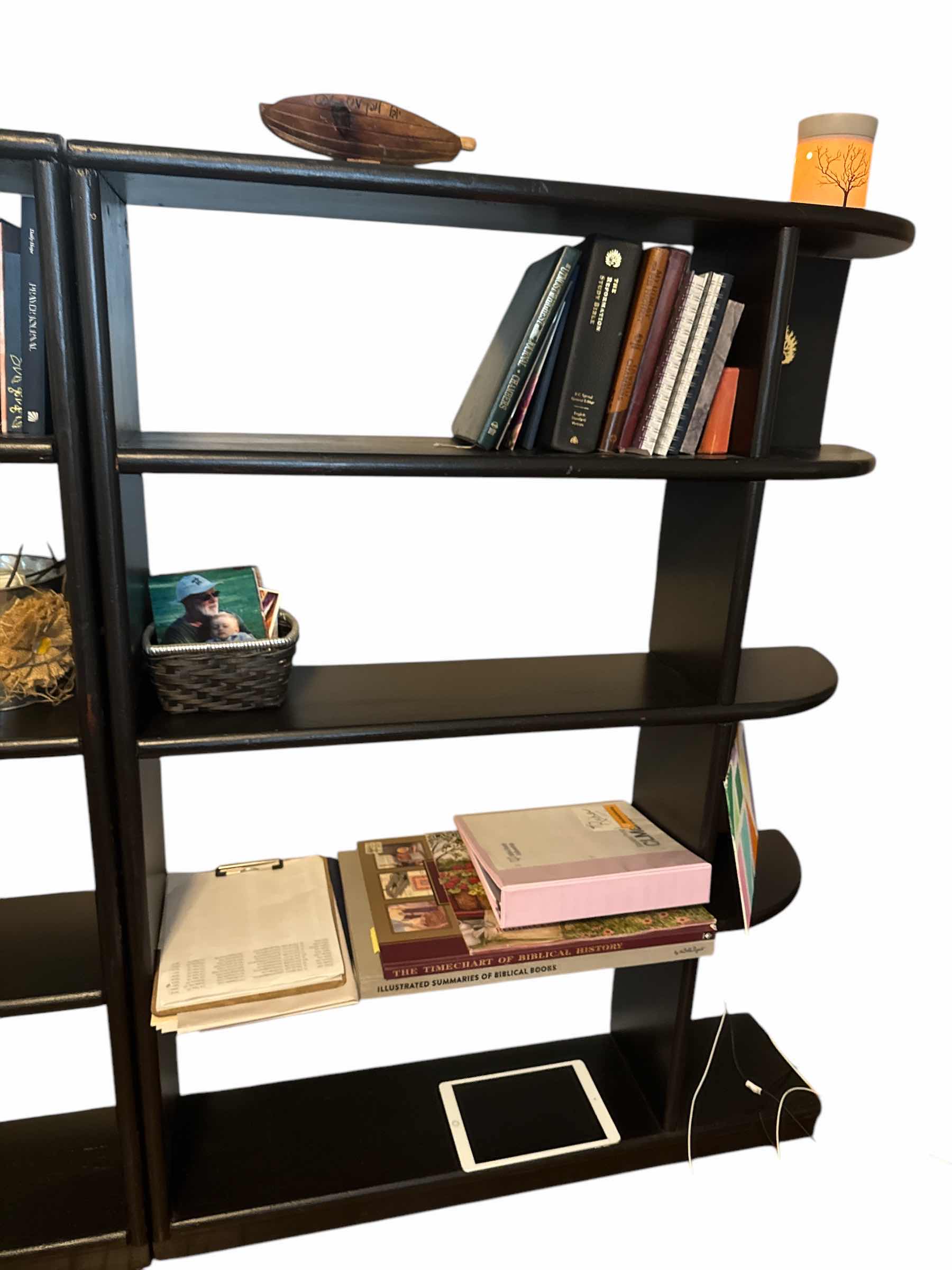 Photo 1 of BLACK SHELF 37“ x 9“H55” CONTENTS NOT INCLUDED