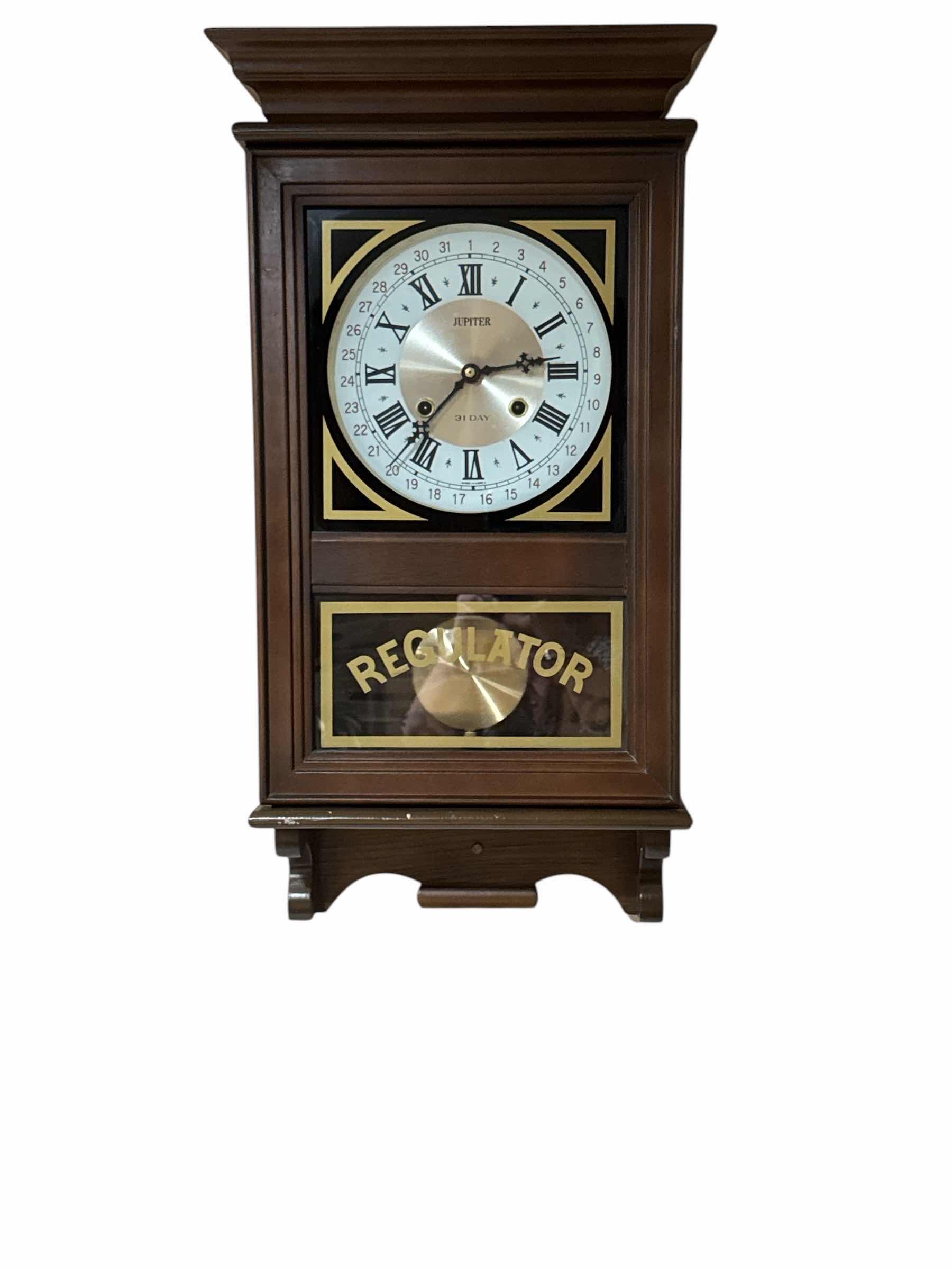 Photo 1 of JUPITER REGULATOR WALL CLOCK 6” X 12” H26”