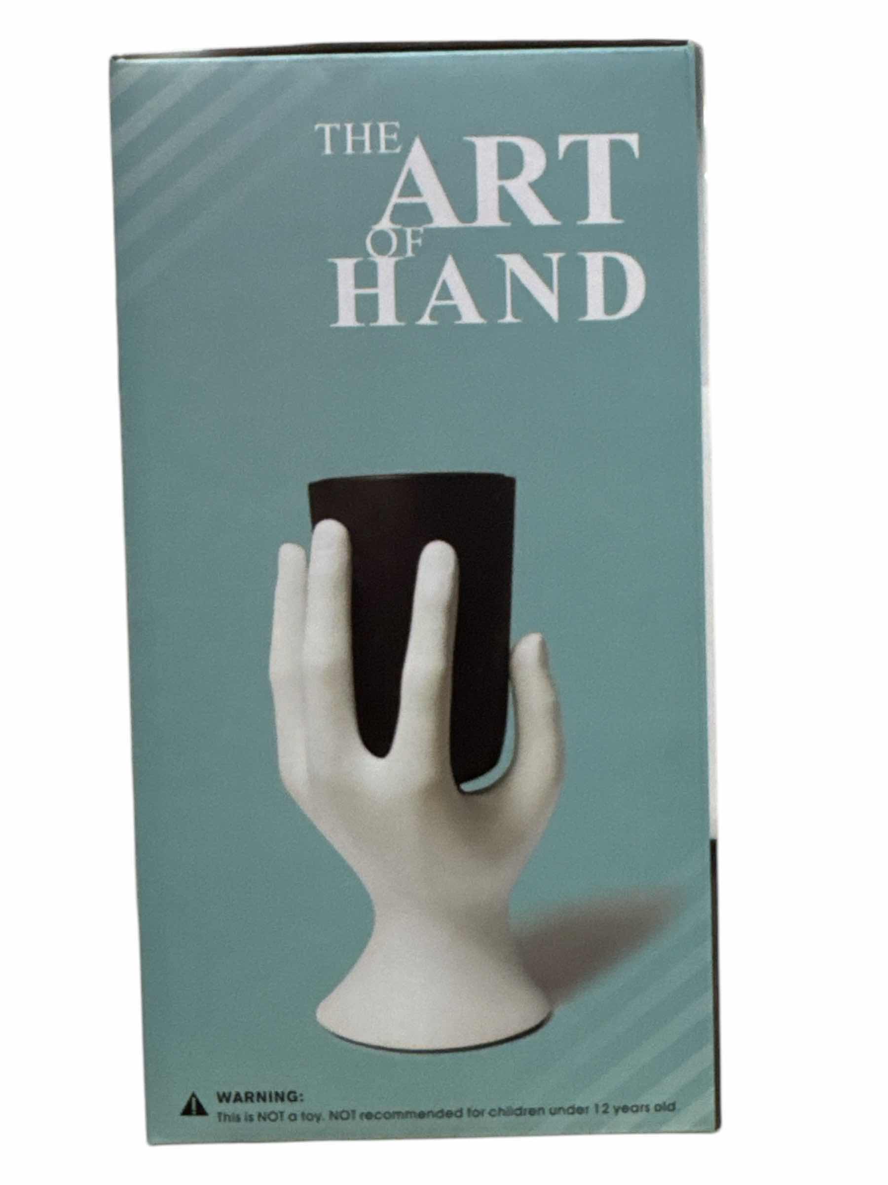 Photo 2 of BRAND NEW CASE OF 12 PENHOLDERS WITH BLACK HAND AND CONTRASTING WHITE CUP