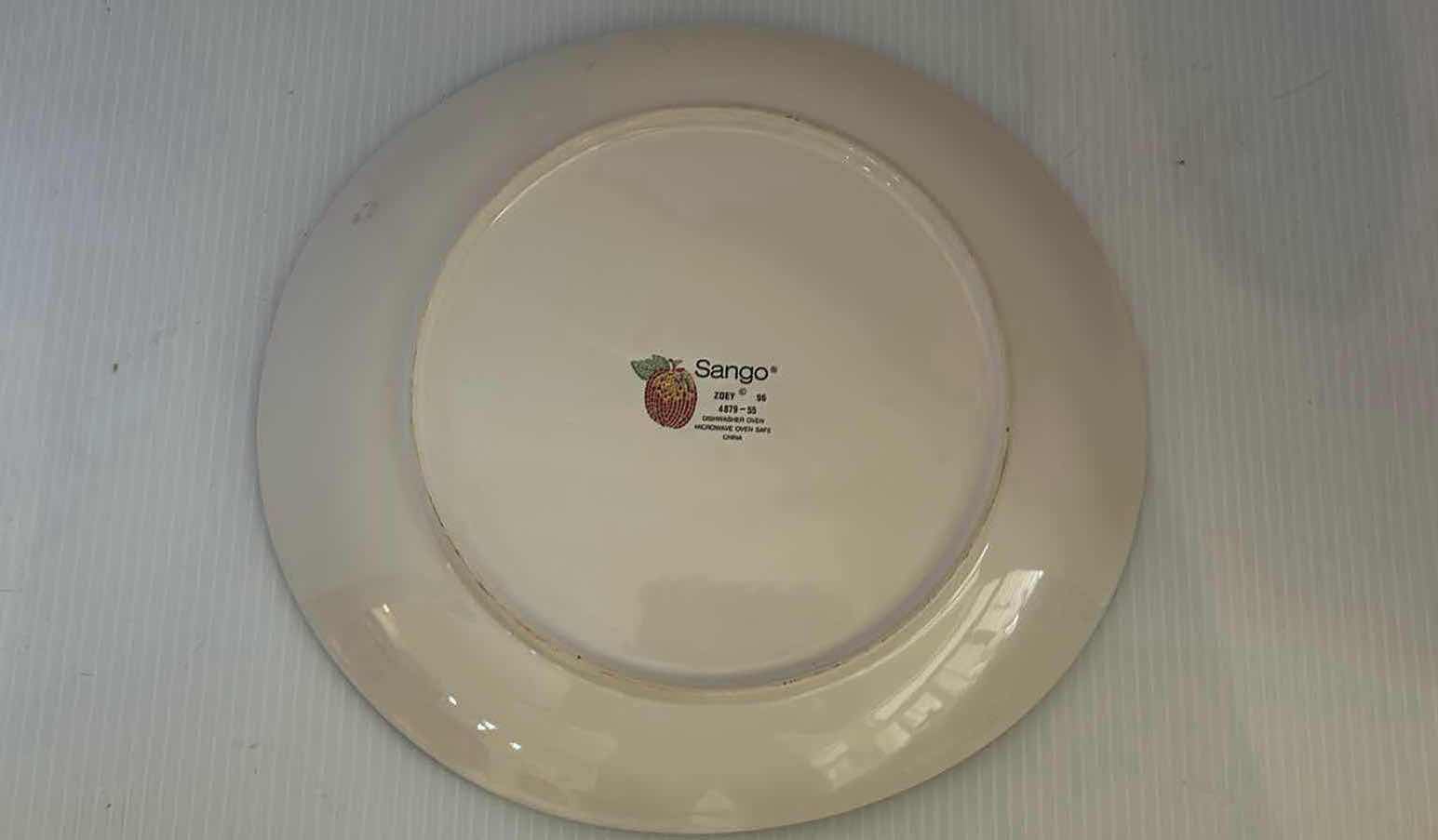 Photo 1 of 4- SANGO "ZOEY" MOSAIC DESIGN CHOP ROUND PLATTER