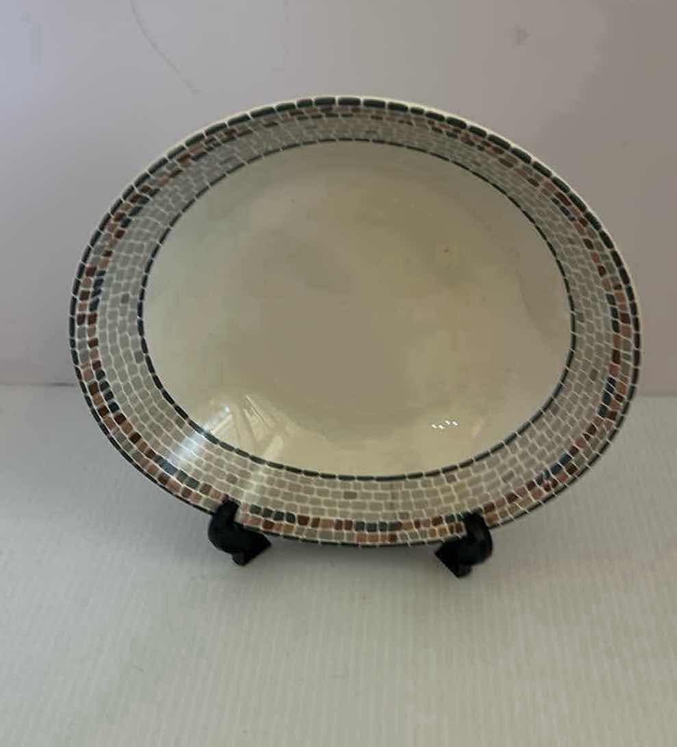 Photo 1 of 4- SANGO ZOEY 9” SOUP BOWL W MOSAIC DESIGN