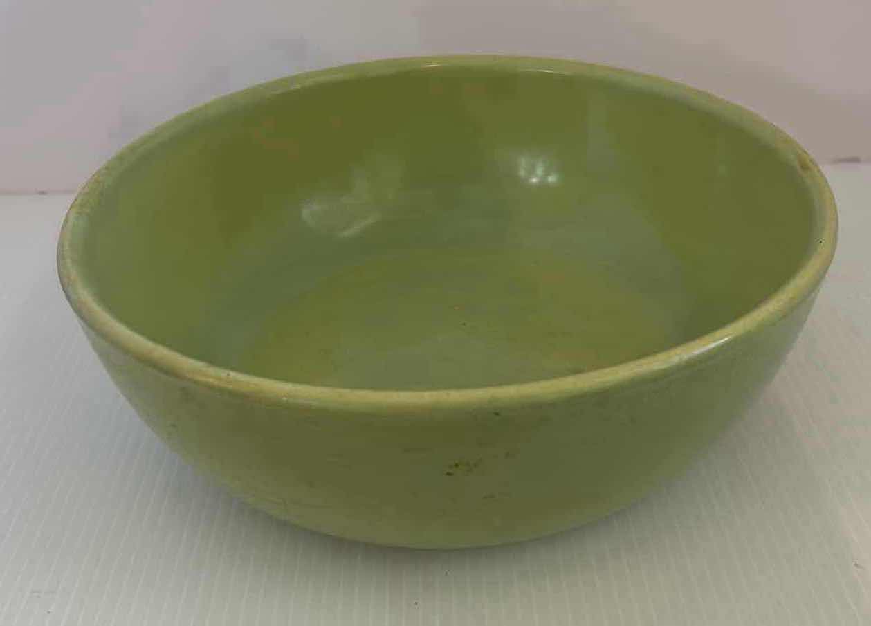 Photo 1 of 2-VINTAGE LA SOLANA GREEN BOWLS 10” 13”