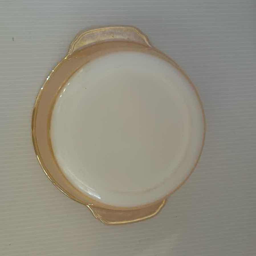 Photo 1 of 2-VINTAGE ANCHOR HOCKING FIRE PEACH LUSTRE  SWIRL CASSEROLE DISH