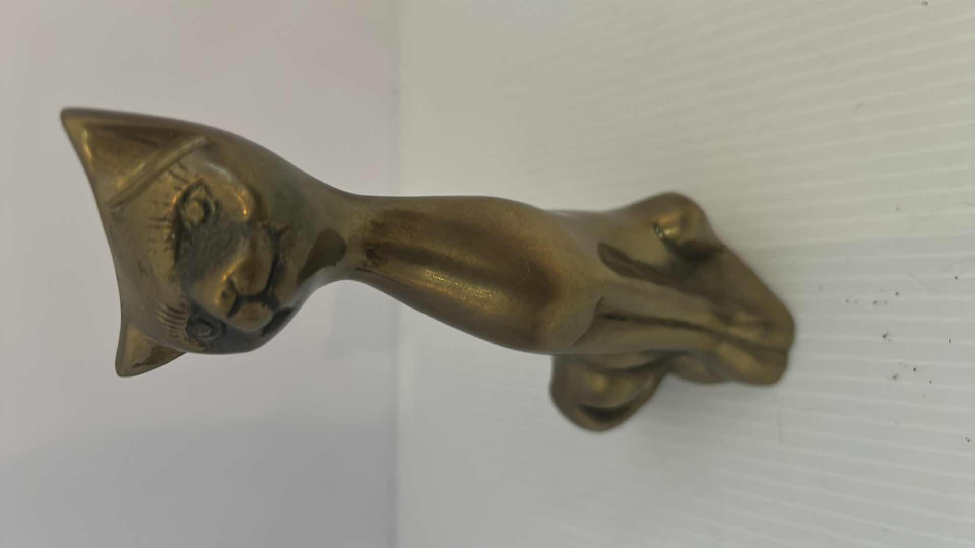 Photo 1 of 2 PCS SET BRASS SIAMESE  CATS H 6”