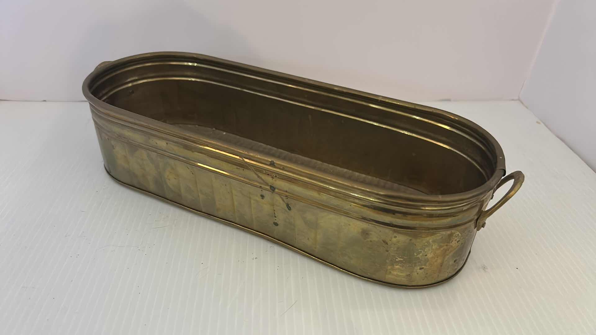 Photo 1 of 3- BRASS PLANTER VASE SMALL BOWL