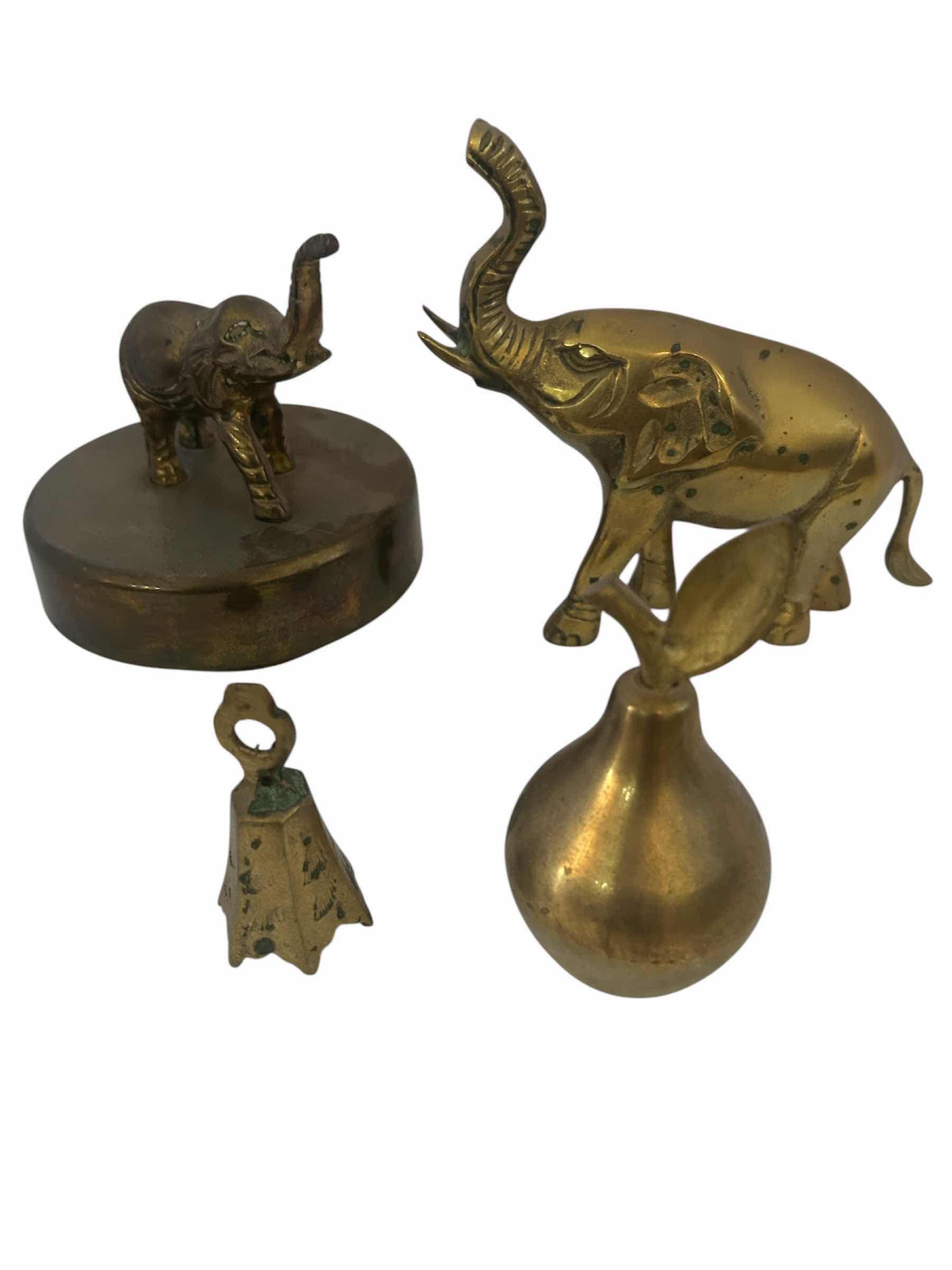 Photo 1 of 4-VINTAGE BRASS FIGURINES