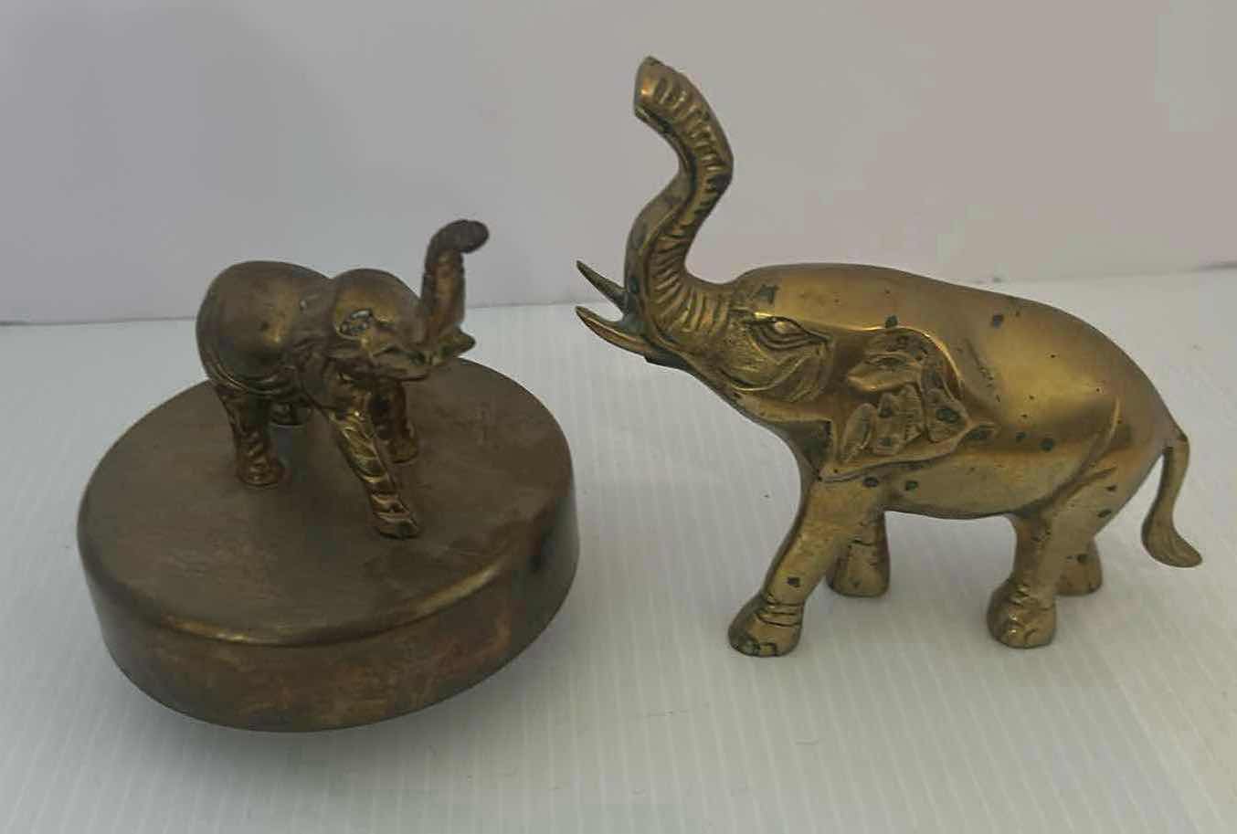 Photo 2 of 4-VINTAGE BRASS FIGURINES