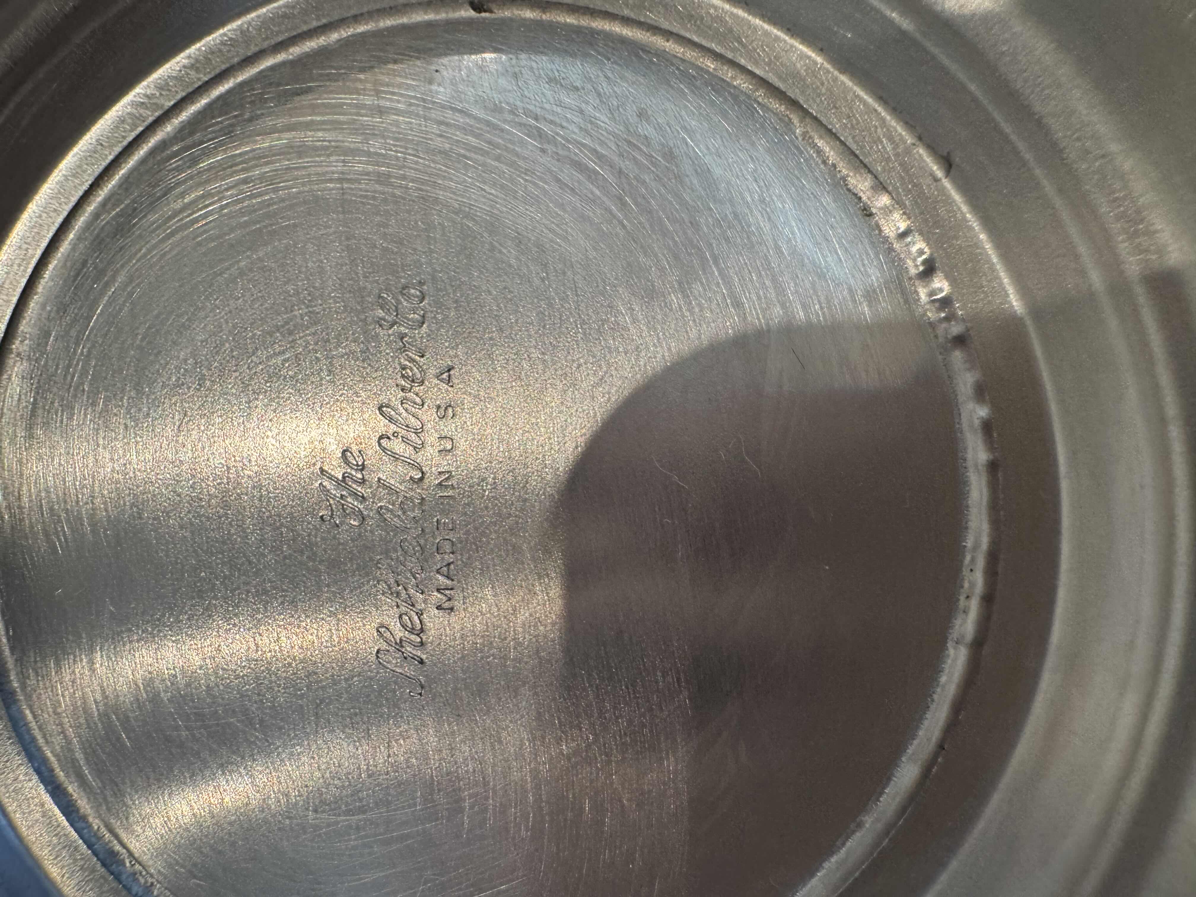 Photo 8 of 3- VINTAGE ANTIQUE SERVING BOWLS, SILVER AND COPPER 

7.5” X H4”
8” X H4”
6.5” X H3”