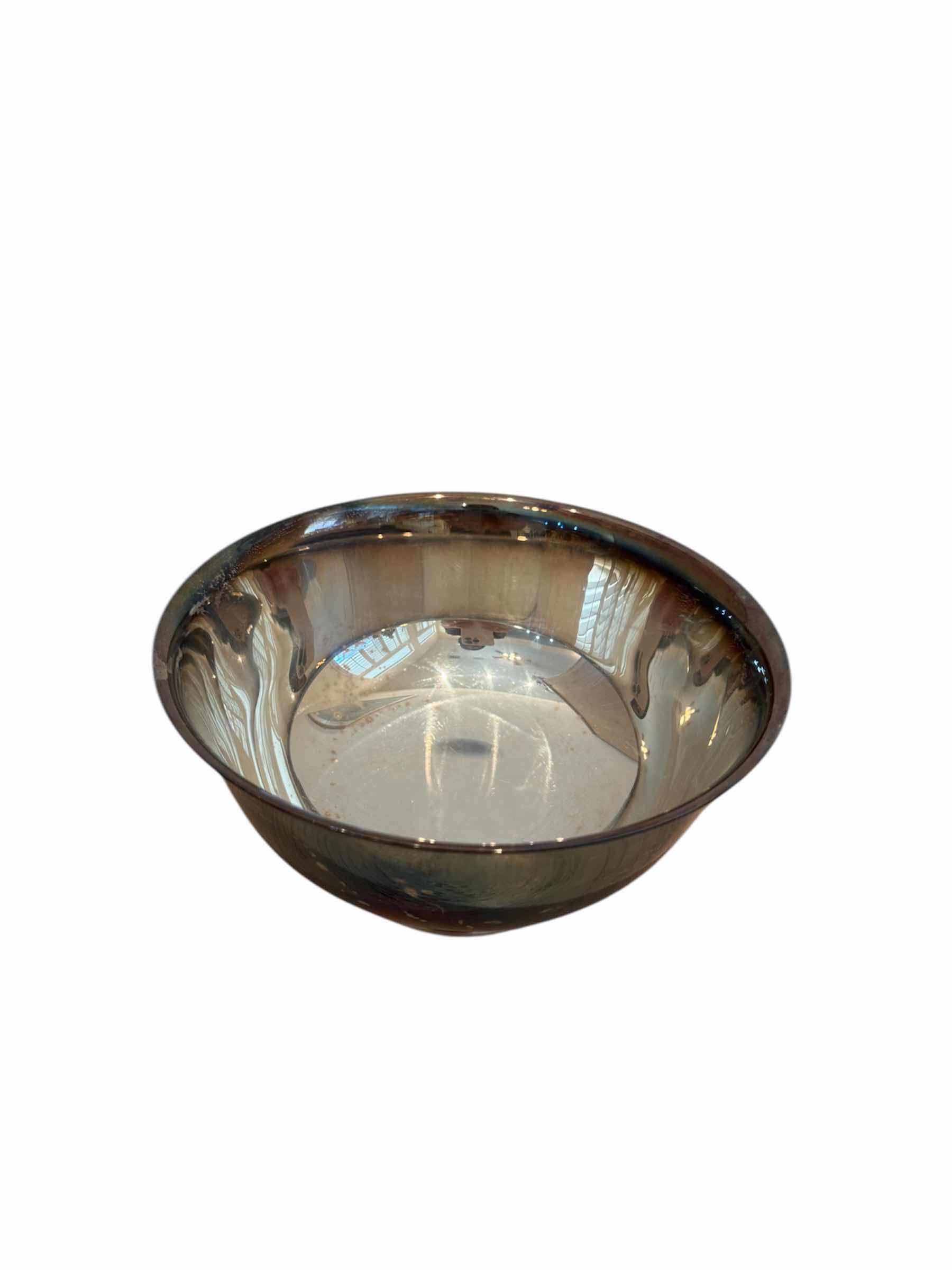 Photo 7 of 3- VINTAGE ANTIQUE SERVING BOWLS, SILVER AND COPPER 

7.5” X H4”
8” X H4”
6.5” X H3”