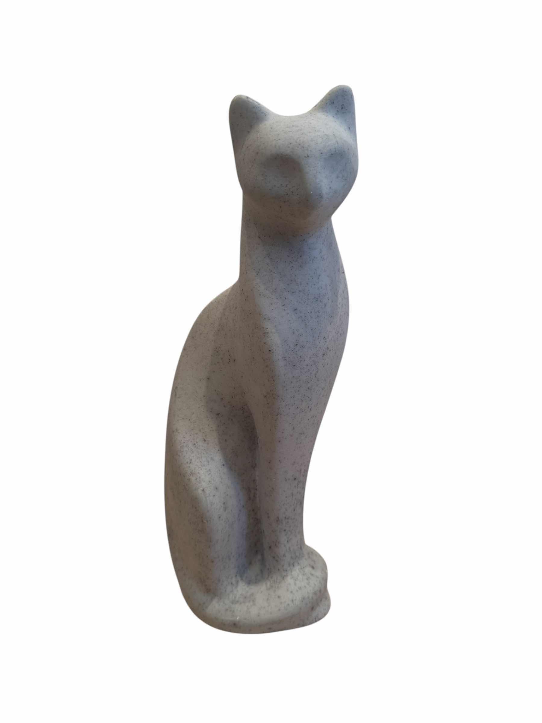 Photo 1 of 5- CAT DECORATIVE ITEMS, HOME DECOR, ARTWORK, CANDLE HOLDERS

GRAY CERAMIC CAT
H11.75”

BLACK CERAMIC CATS
2* H10.25”

CANDLE HOLDERS
2*5” X H2.75”
