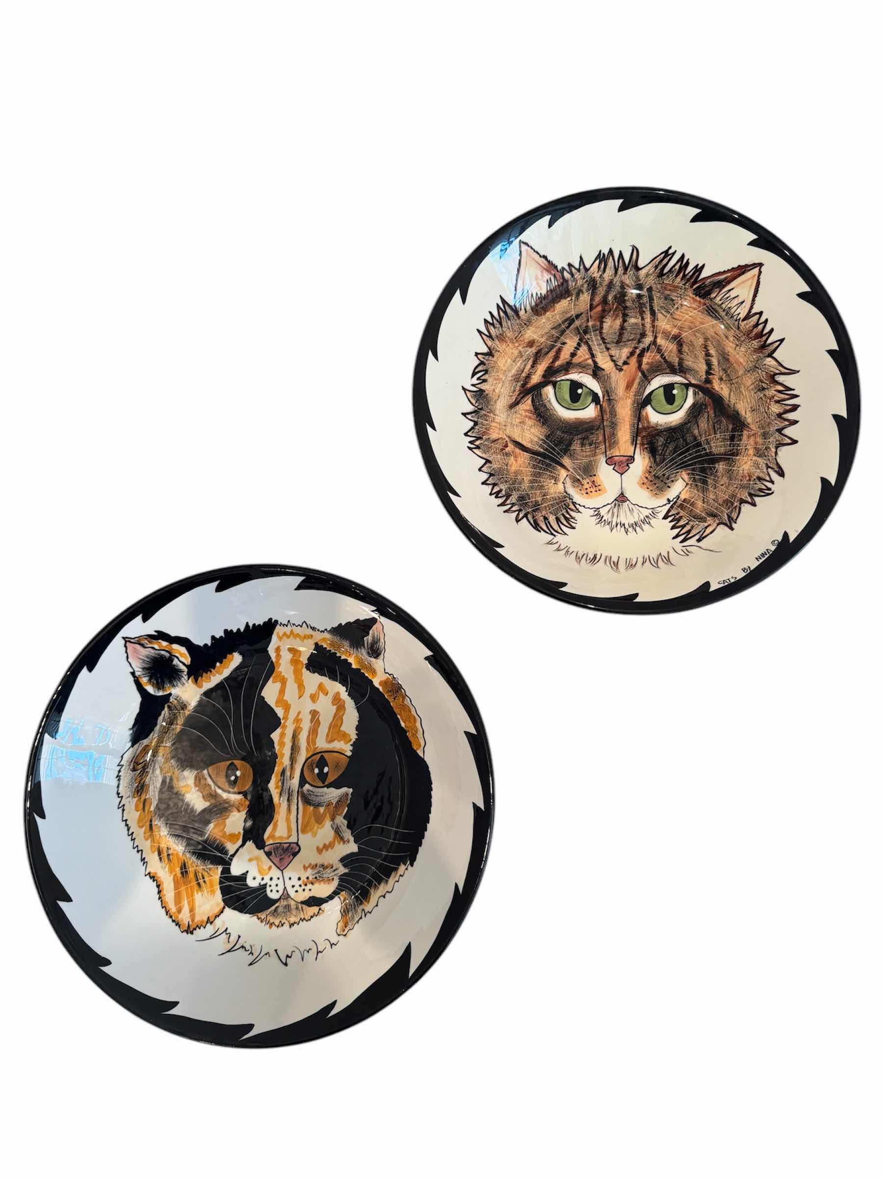Photo 1 of CAT BOWLS BY NINA, CERAMIC BOWLS

12” X H2.5”