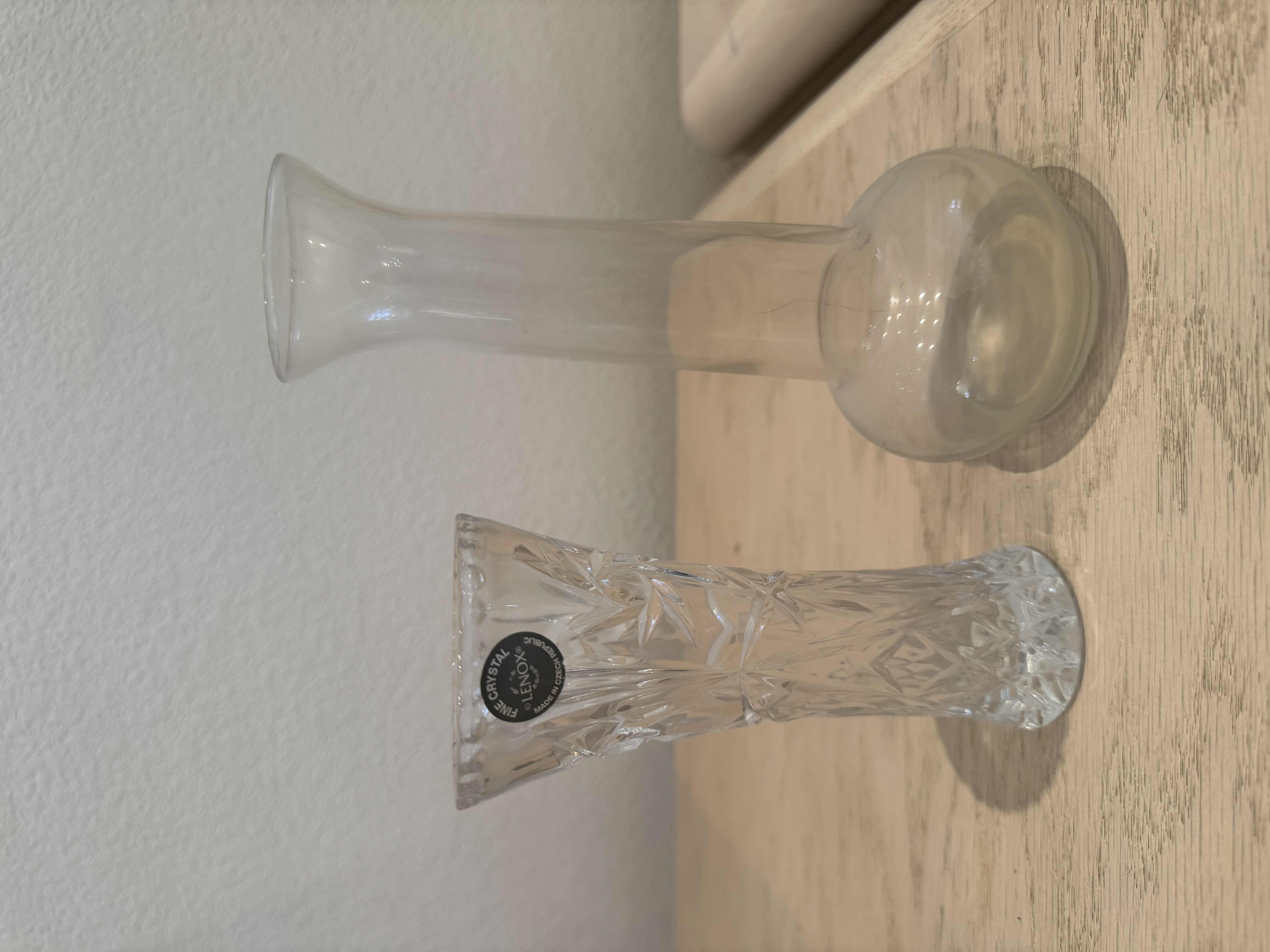 Photo 1 of VINTAGE ASSORTED VASES, GLASS, 8 PIECES