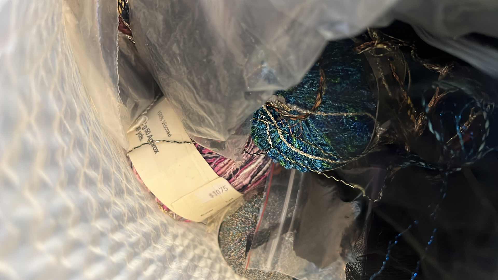 Photo 1 of CONTENTS OF BAG: FABRICS AND YARNS