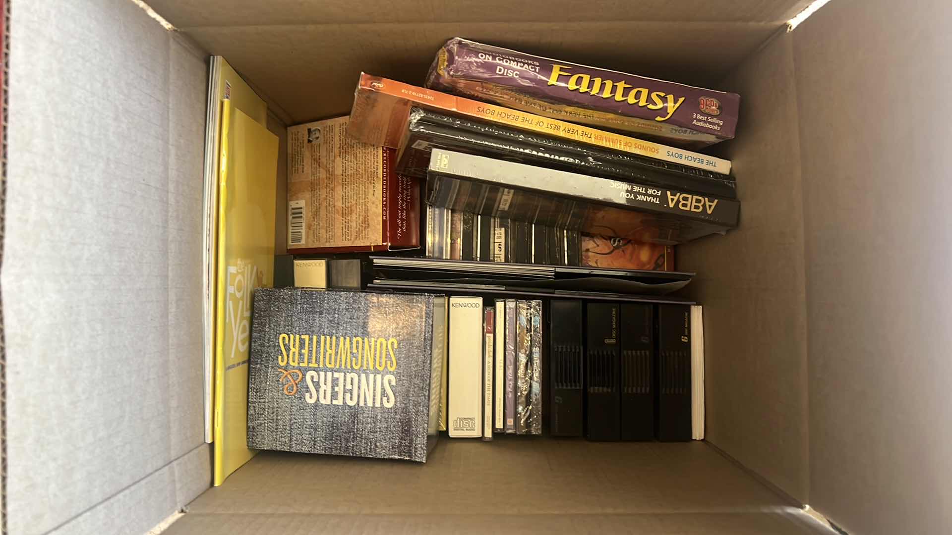 Photo 1 of BOX OF CONTENTS: COLLECTIBLES CDS AND DVDS