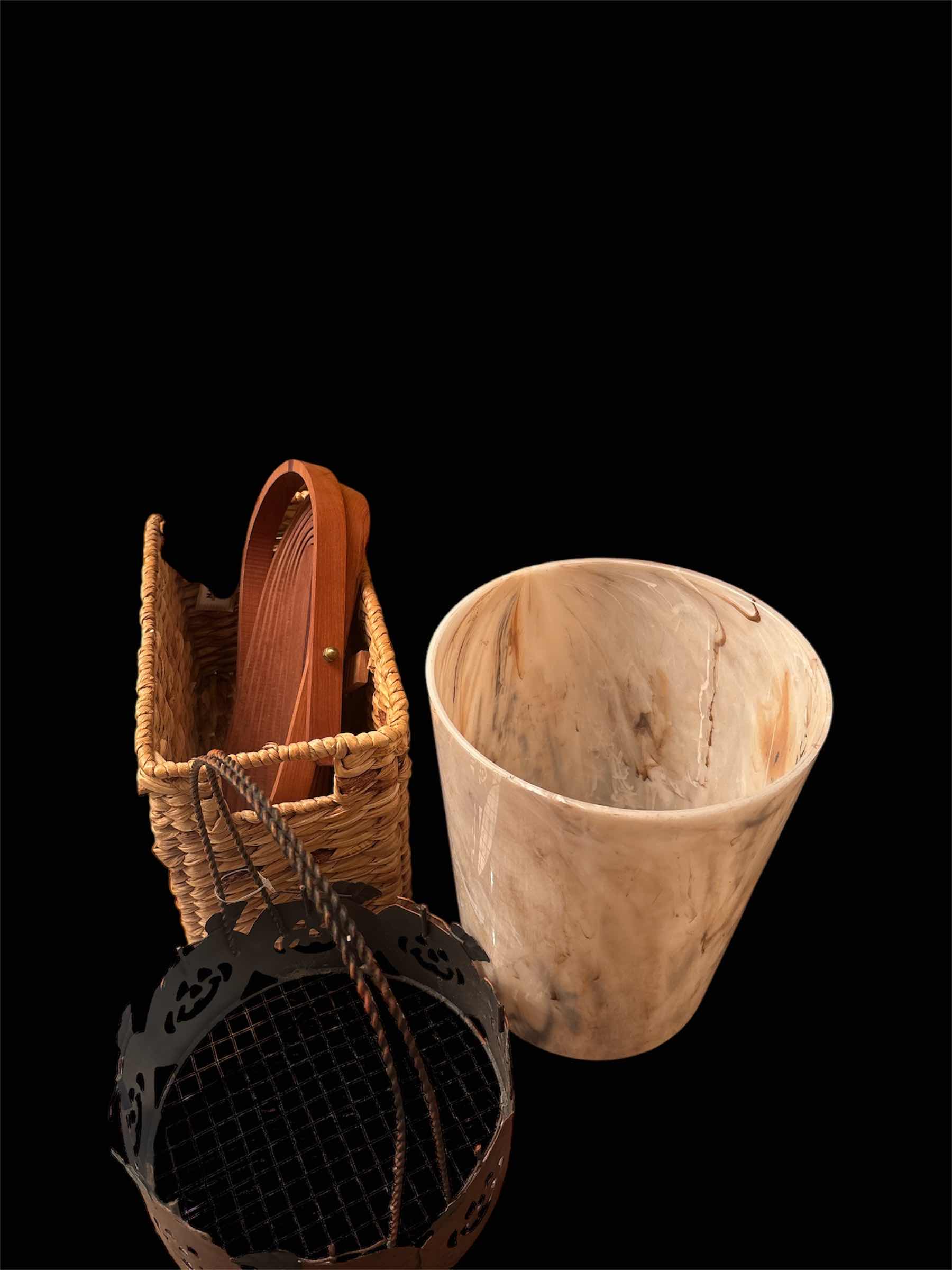 Photo 1 of WICKER LAUNDRY BASKET AND OTHER HOUSEHOLD ORGANIZERS