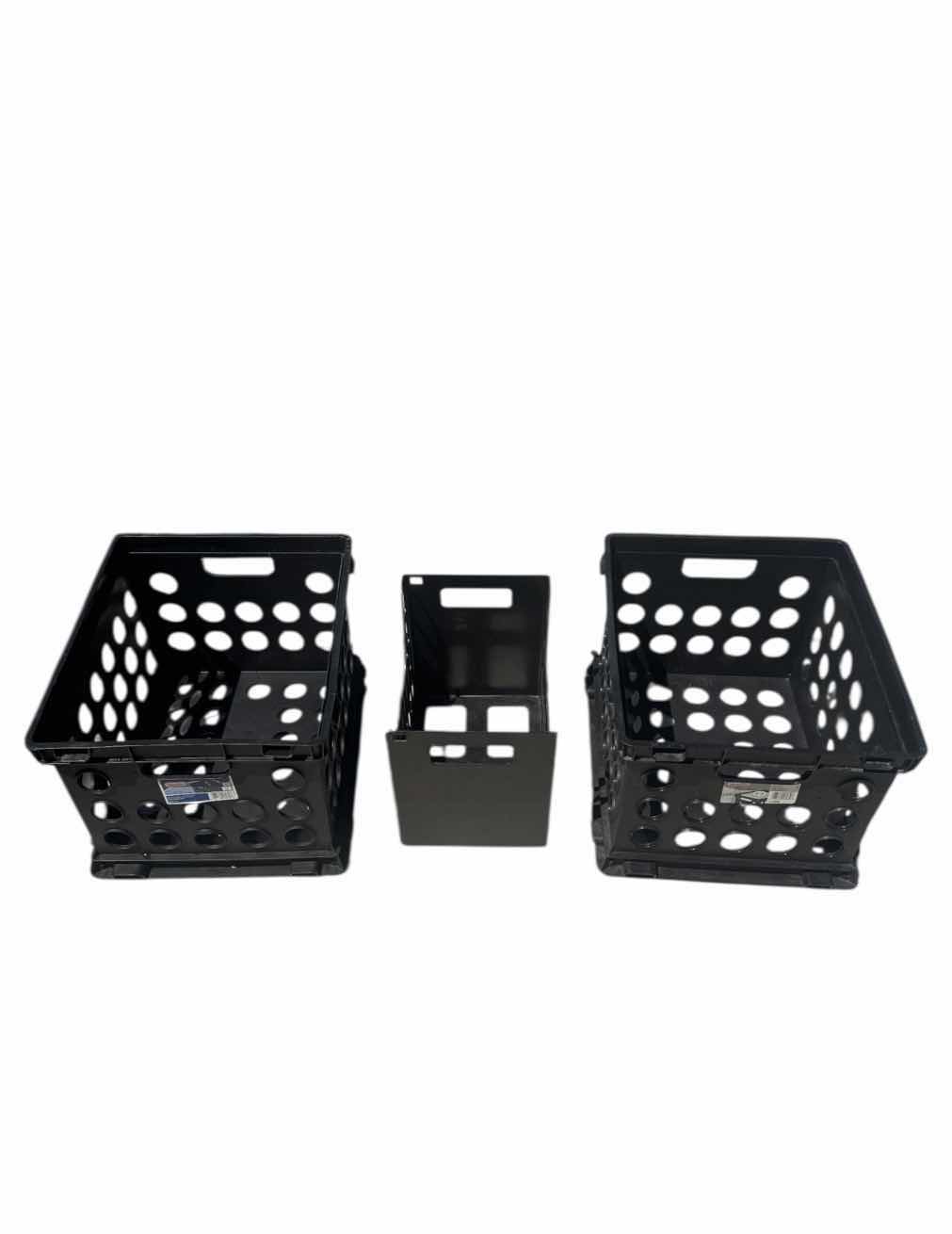 Photo 1 of 40
STERILITE FILE CRATES AND MAGAZINE RACK, PLASTIC STORAGE BINS, HEAVY DUTY, BLACK 

14.25” X 17.25” XH10.62”