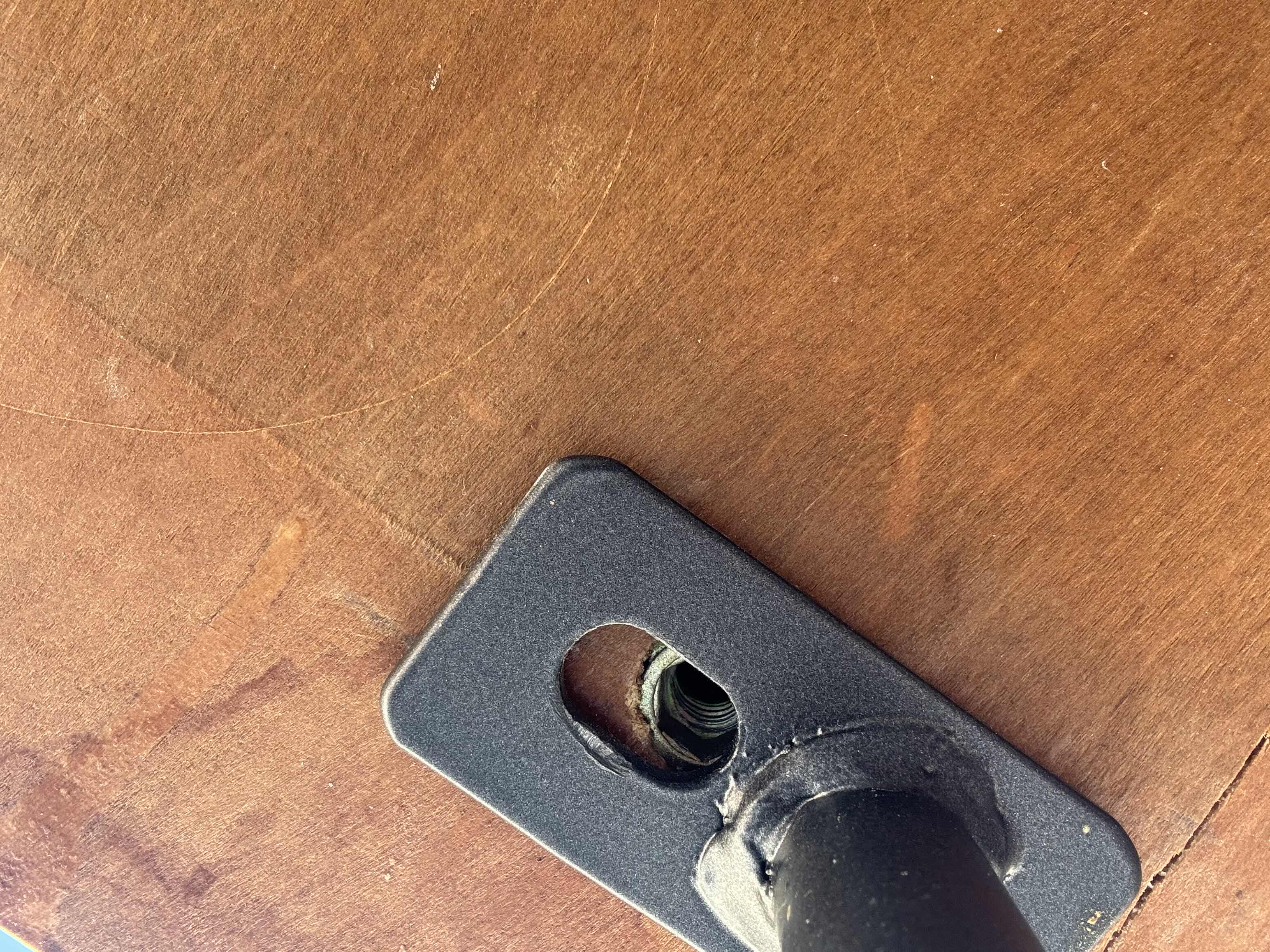 Photo 1 of 3- WOOD AND IRON COFFE TABLE AND SIDE TABLES, FURNITURE, HOME ESSENTIALS. 2- 28” X 24” X H23”
1- 51.5” X 26” X H17”