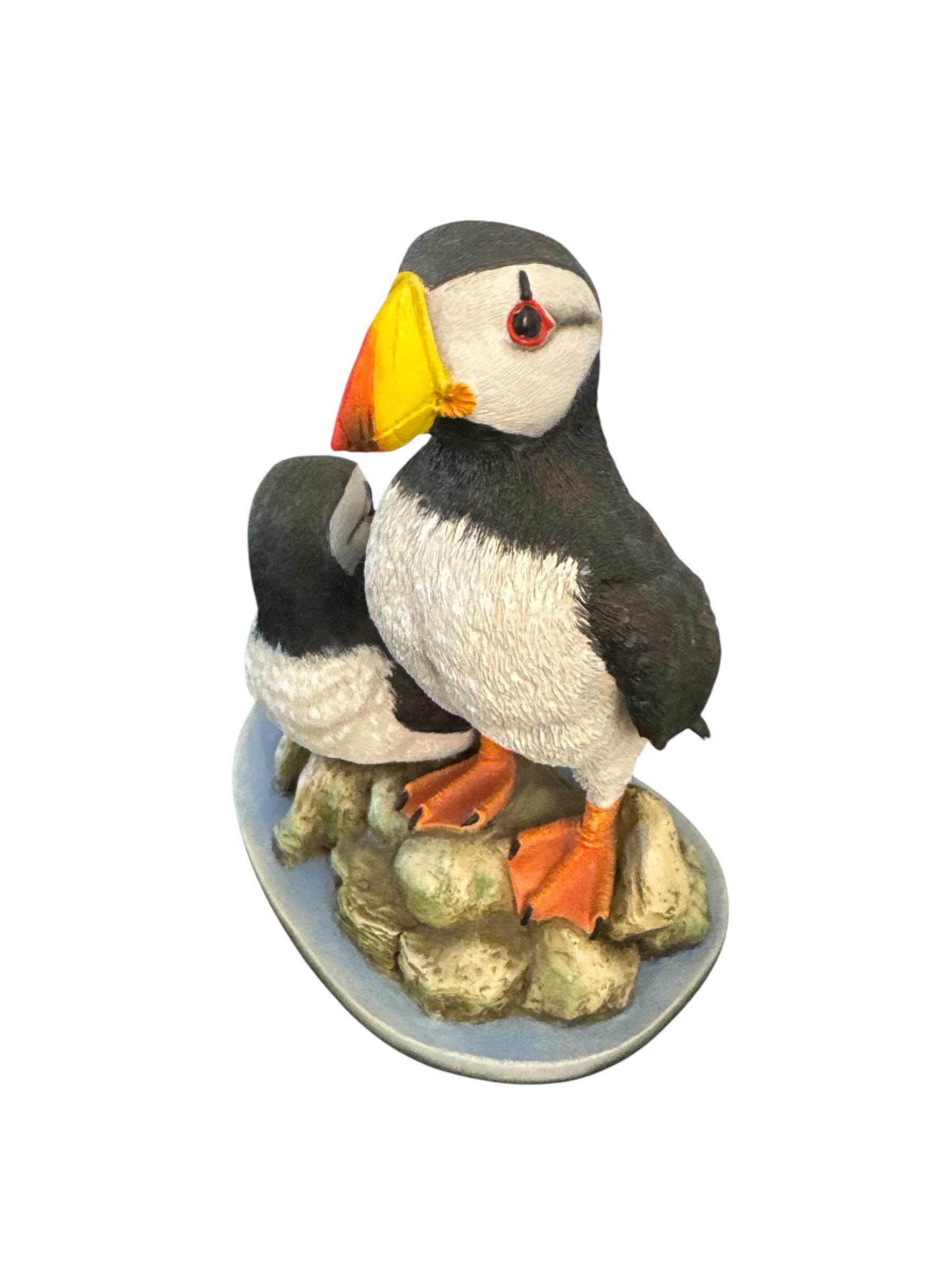Photo 1 of 2 PUFFINS FIGURINE H 9”