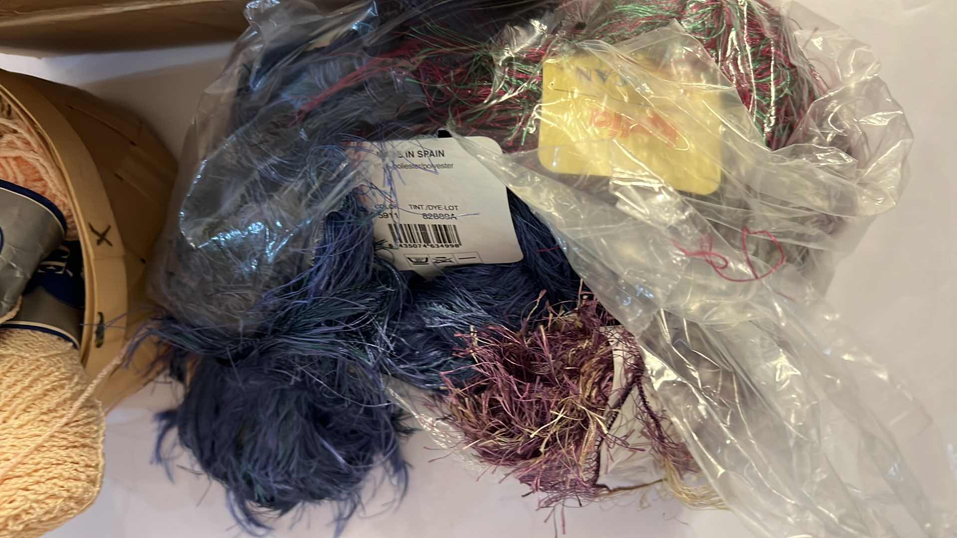 Photo 1 of LOT OF SPECIALTY YARN AND THREAD