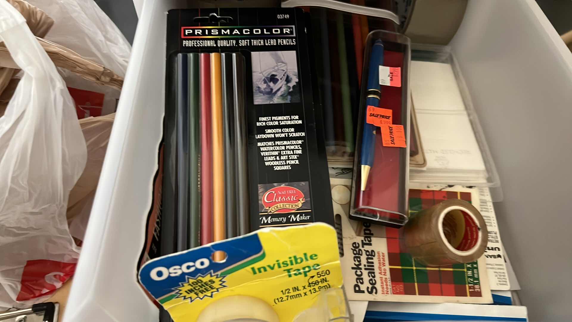 Photo 1 of 2 - ORGANIZERS AND CONTENTS: OFFICE SUPPLIES