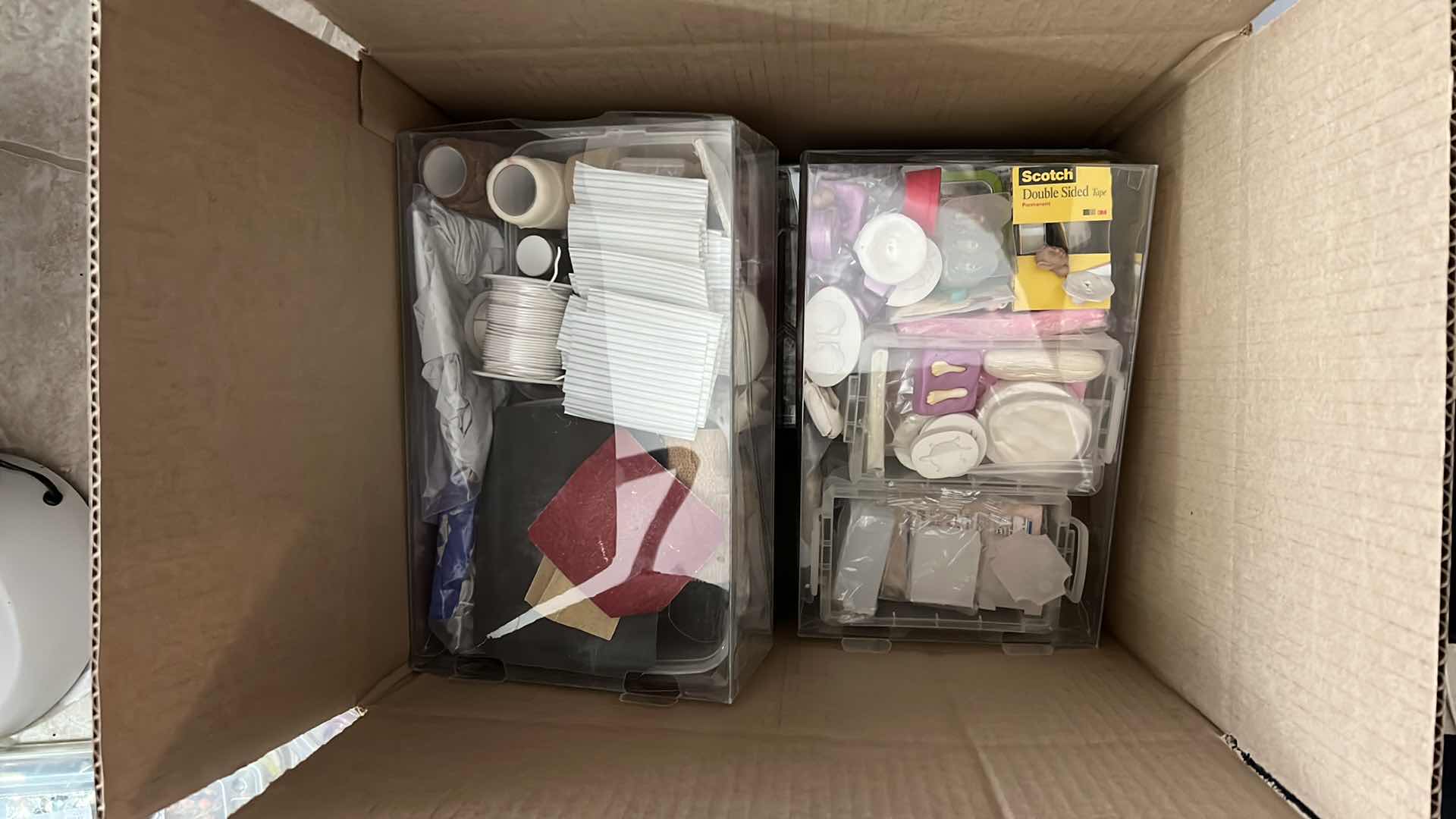 Photo 1 of BOX OF DOLL MAKING, FLORAL SUPPLIES AND MORE