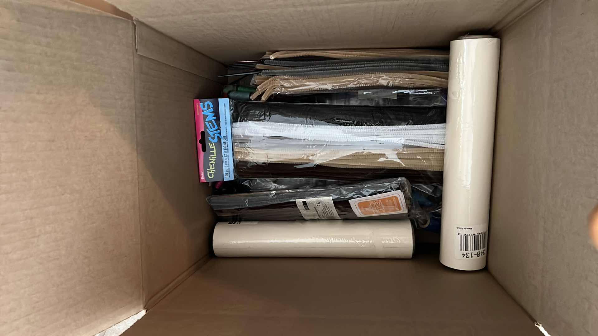 Photo 1 of BOX OF MIXED CRAFT SUPPLIES
