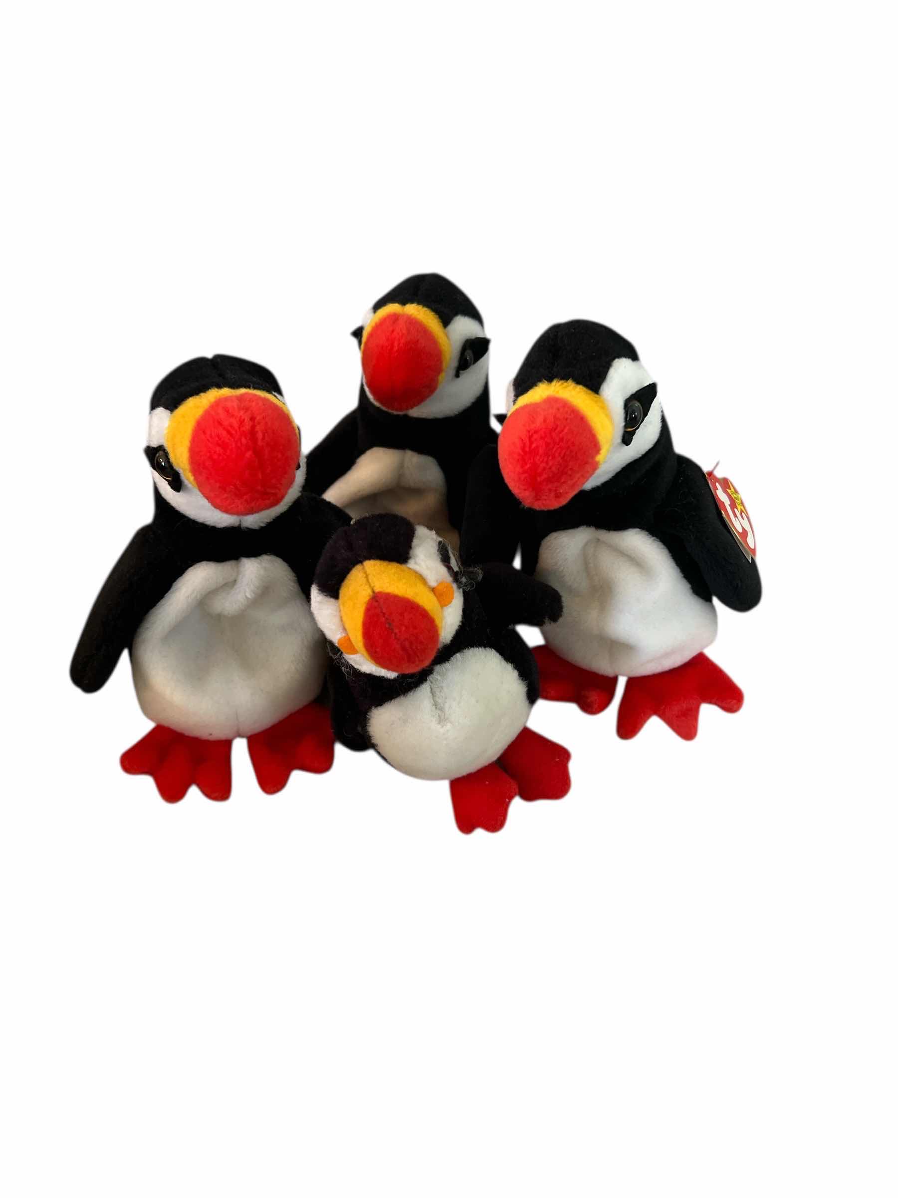 Photo 1 of 3 - TY BEANIE BABY PUFFINS “PUFFER” AND MORE