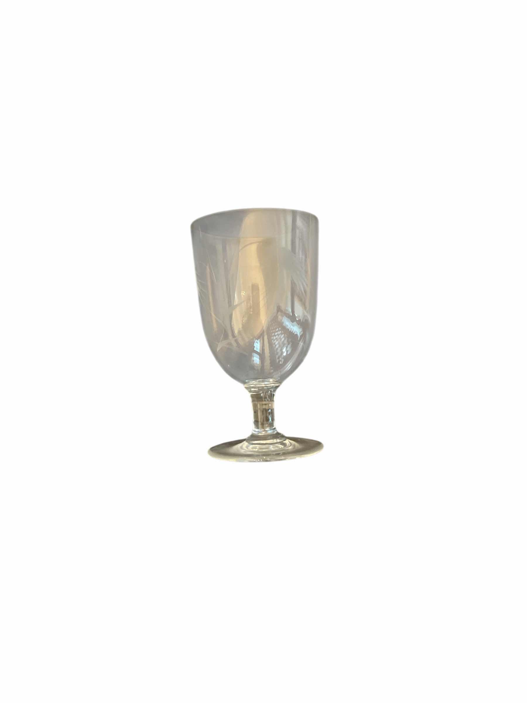 Photo 1 of 4 - SASAKI WINE GLASSES WHEAT PATTERN