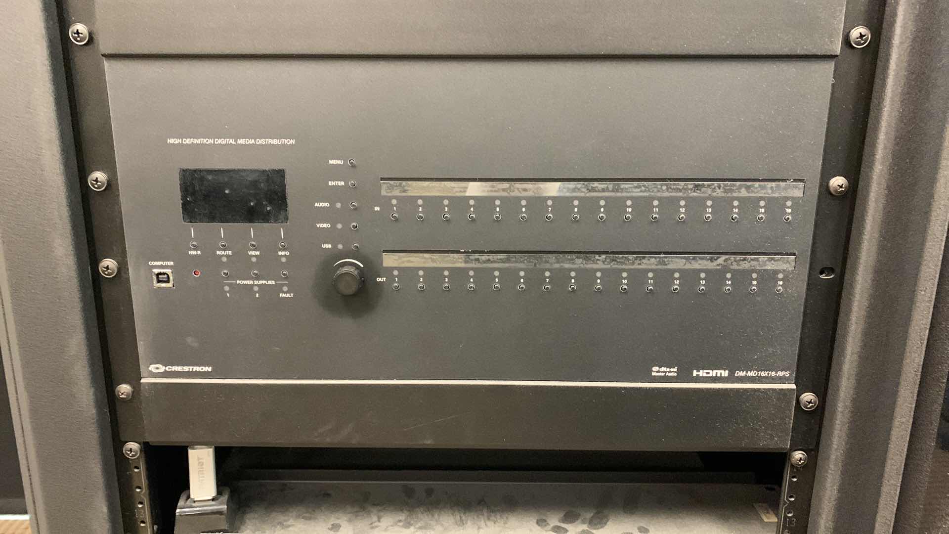 Photo 9 of CRESTRON MULTI UNIT VIDEO MULTIMEDIA SYSTEM IN RACK