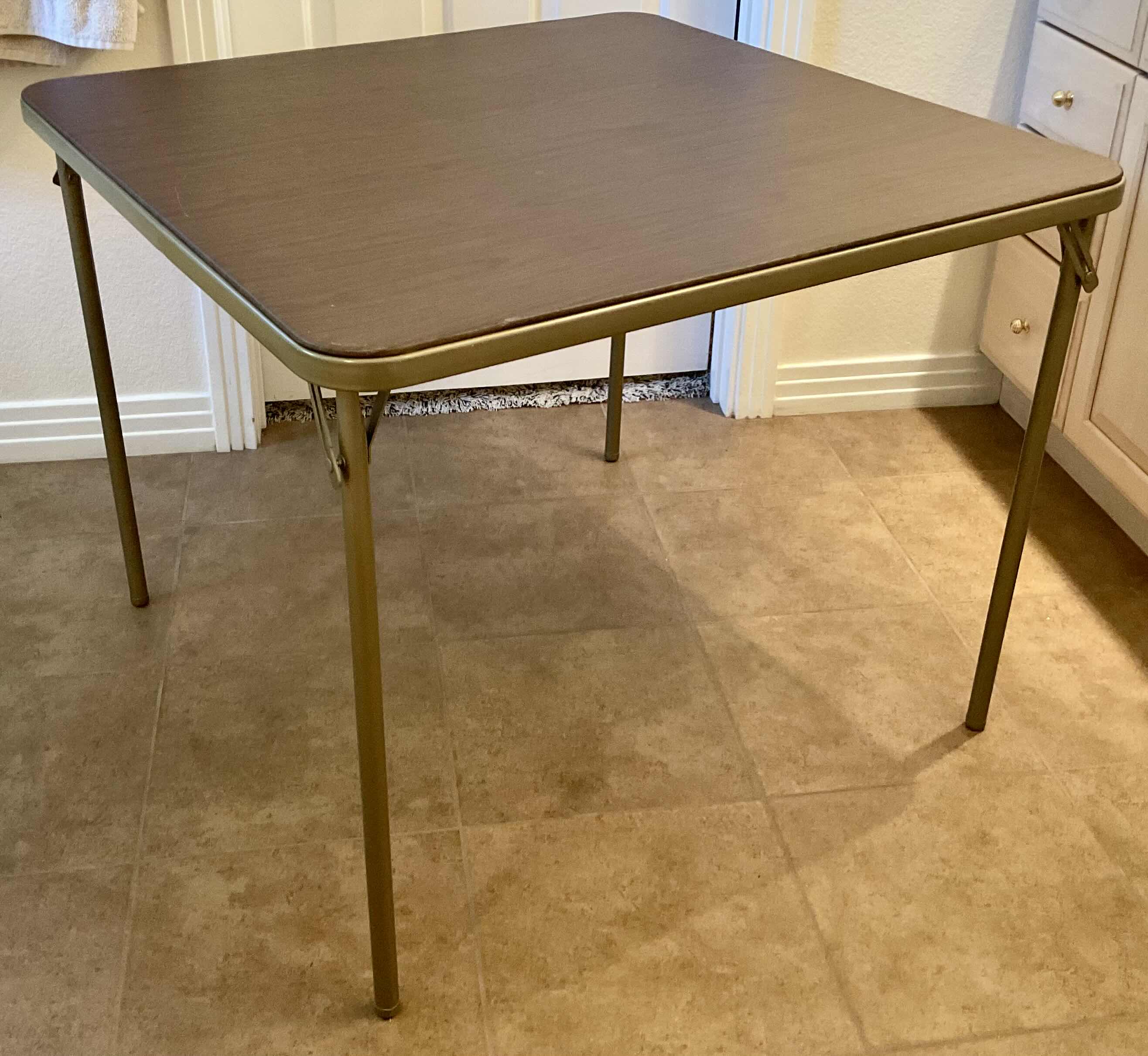 Photo 1 of 33”X33” SQUARE FOLDABLE CARD TABLE 27”H