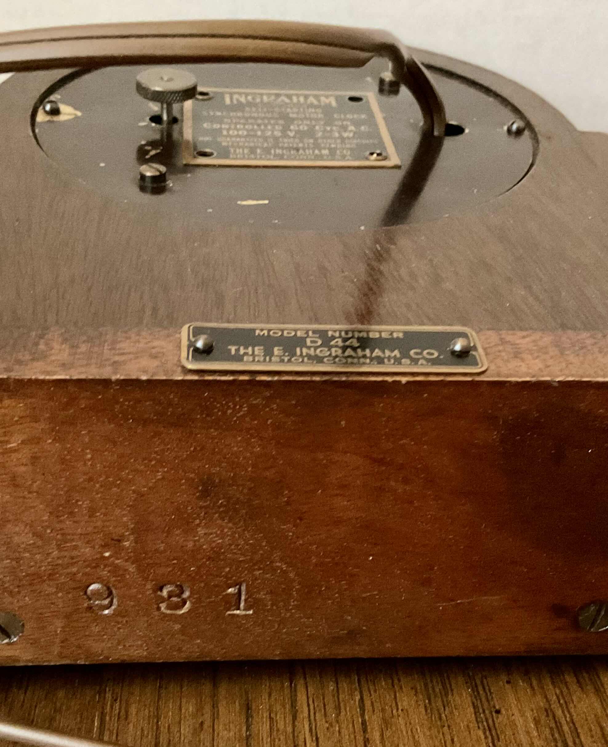 Photo 1 of 7” INGRAHAM SELF STARTING SYNCHRONOUS MOTOR CLOCK