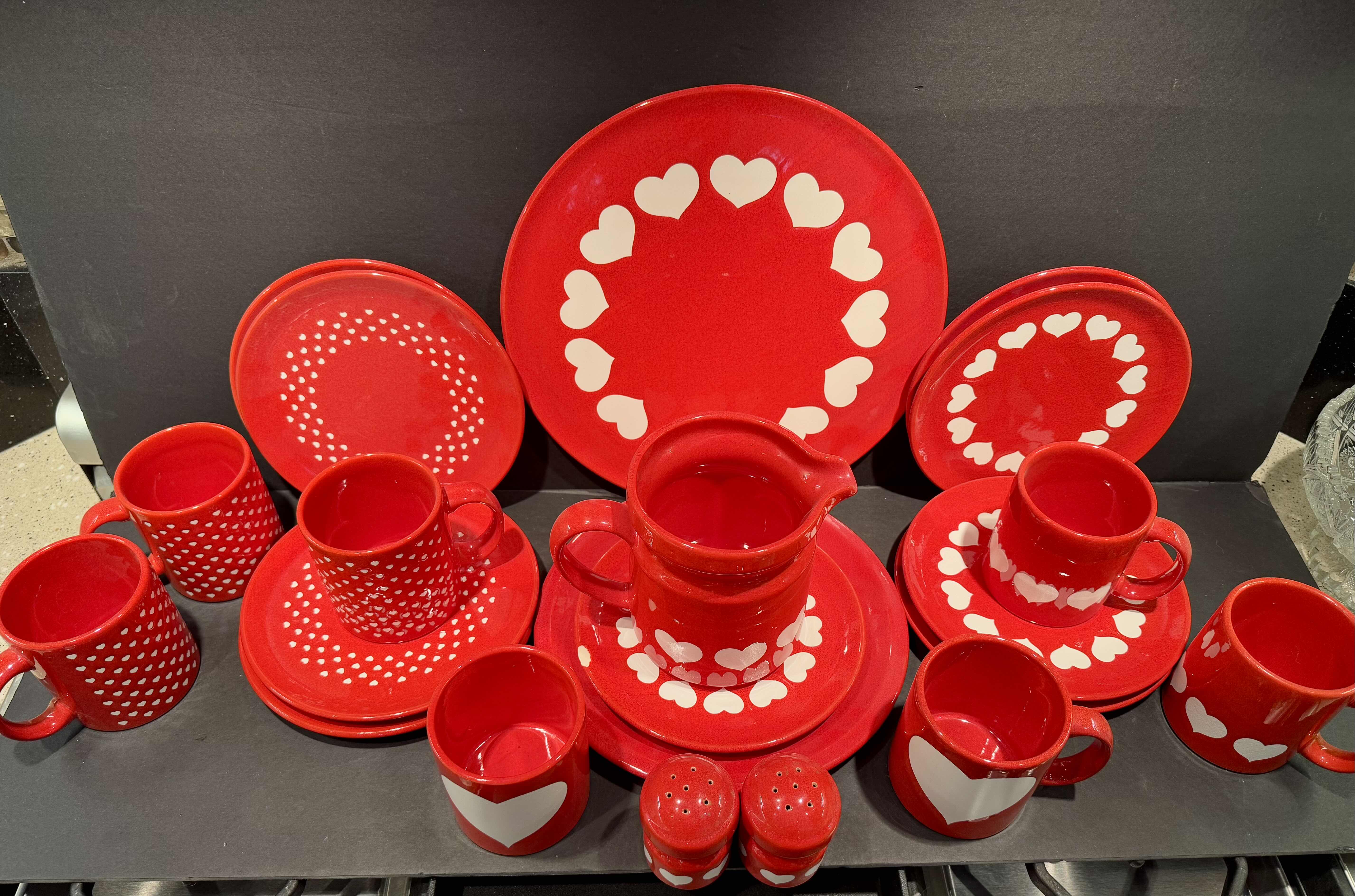 Photo 1 of 21 PIECE VALENTINE DISH SET