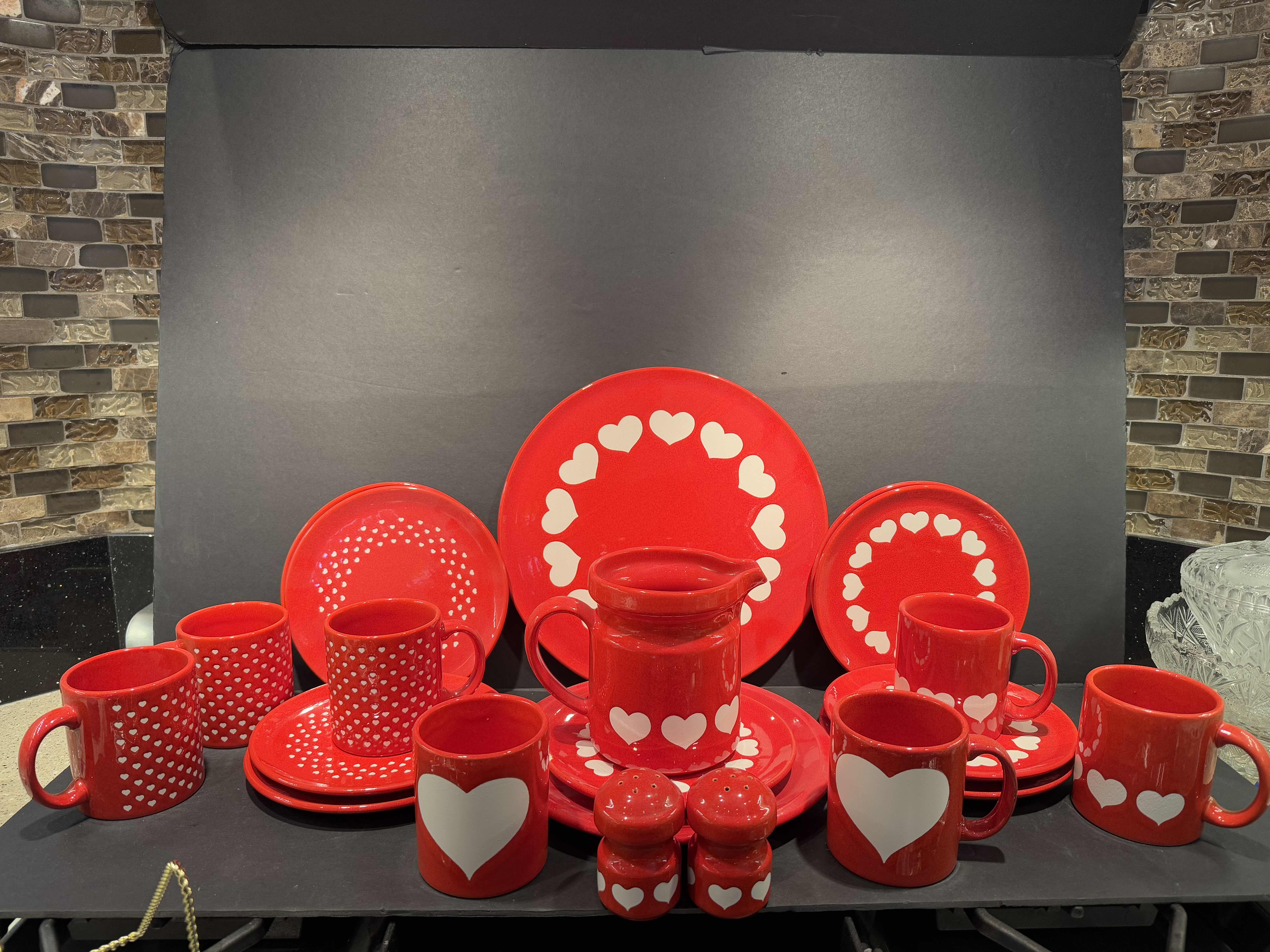 Photo 1 of 21 PIECE VALENTINE DISH SET
