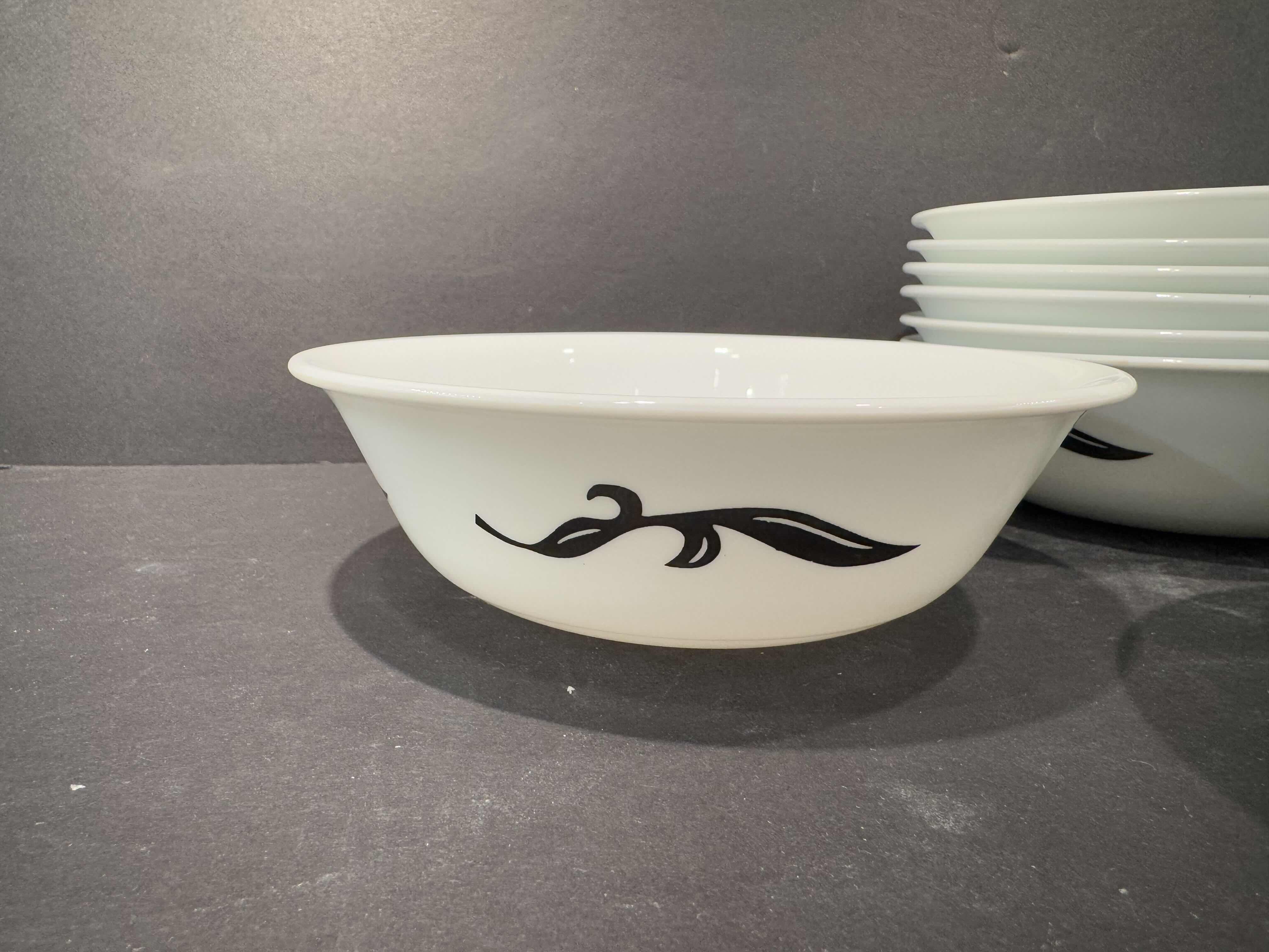 Photo 1 of 9 -7” BOWLS VINTAGE CORELLE LYRICS BLACK AND WHITE DINNERWARE