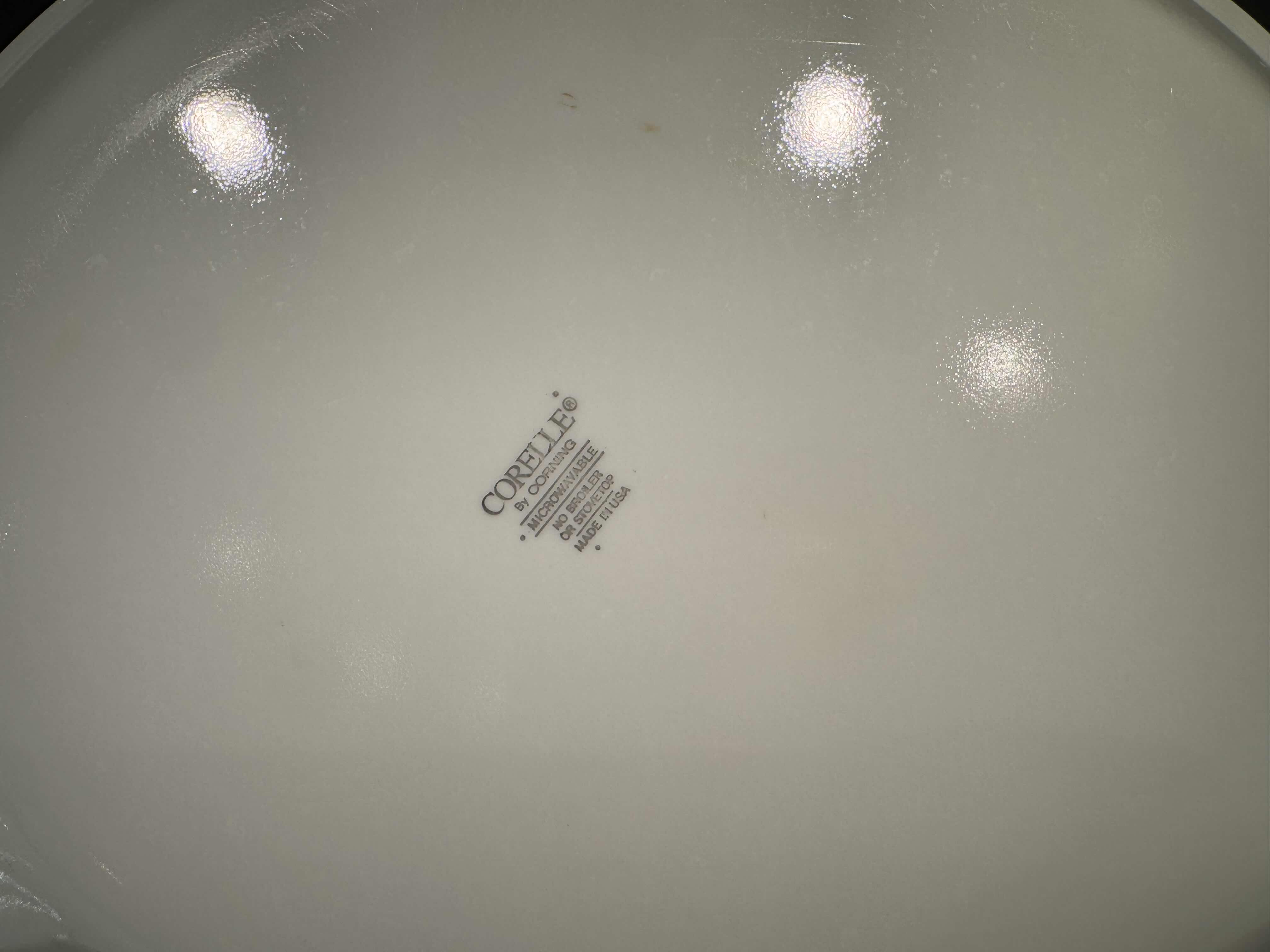 Photo 1 of 4- 12” PLATTER VINTAGE CORELLE LYRICS BLACK & WHITE DINNERWARE