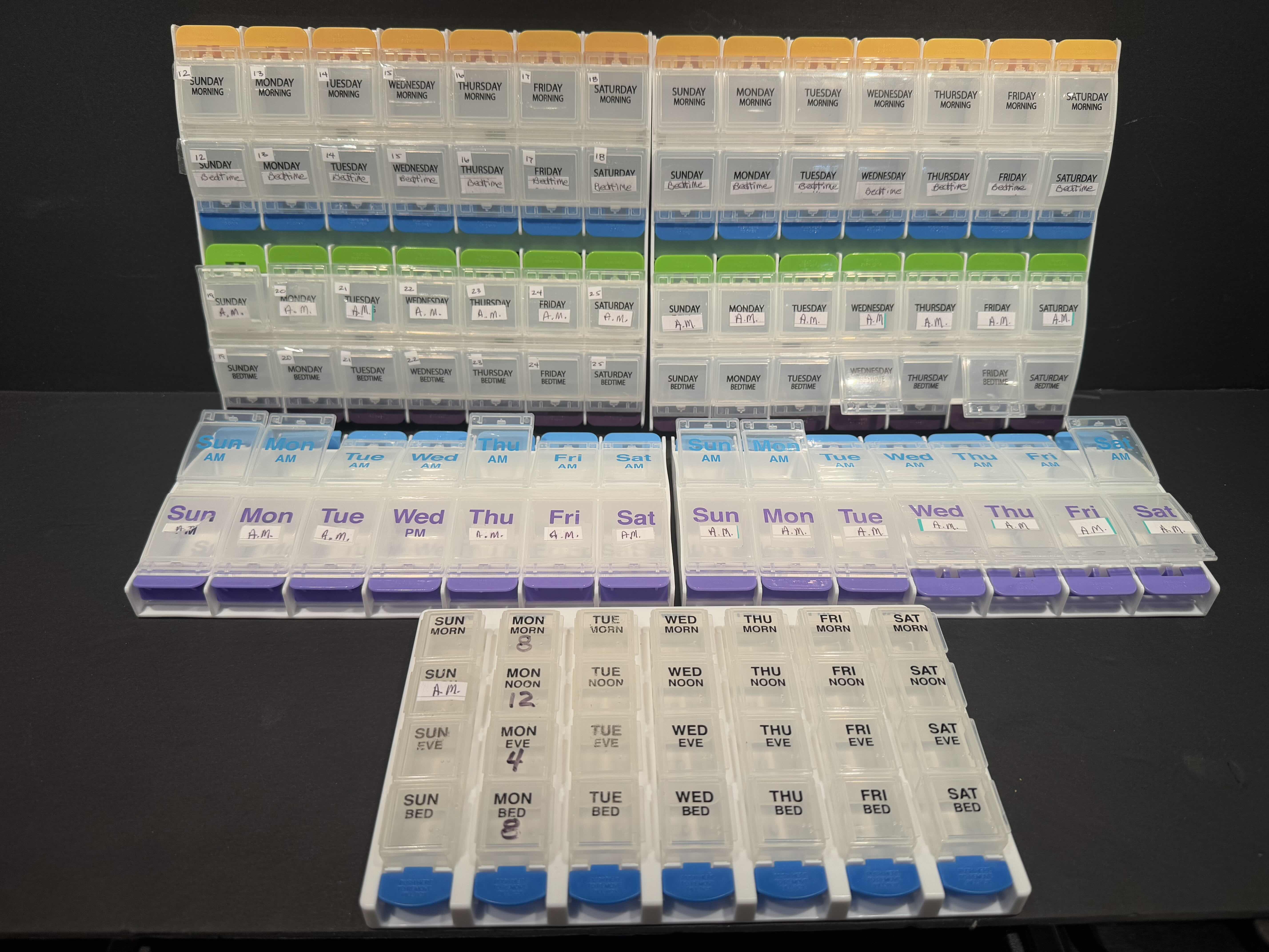 Photo 1 of 5- MEDICATION ORGANIZERS