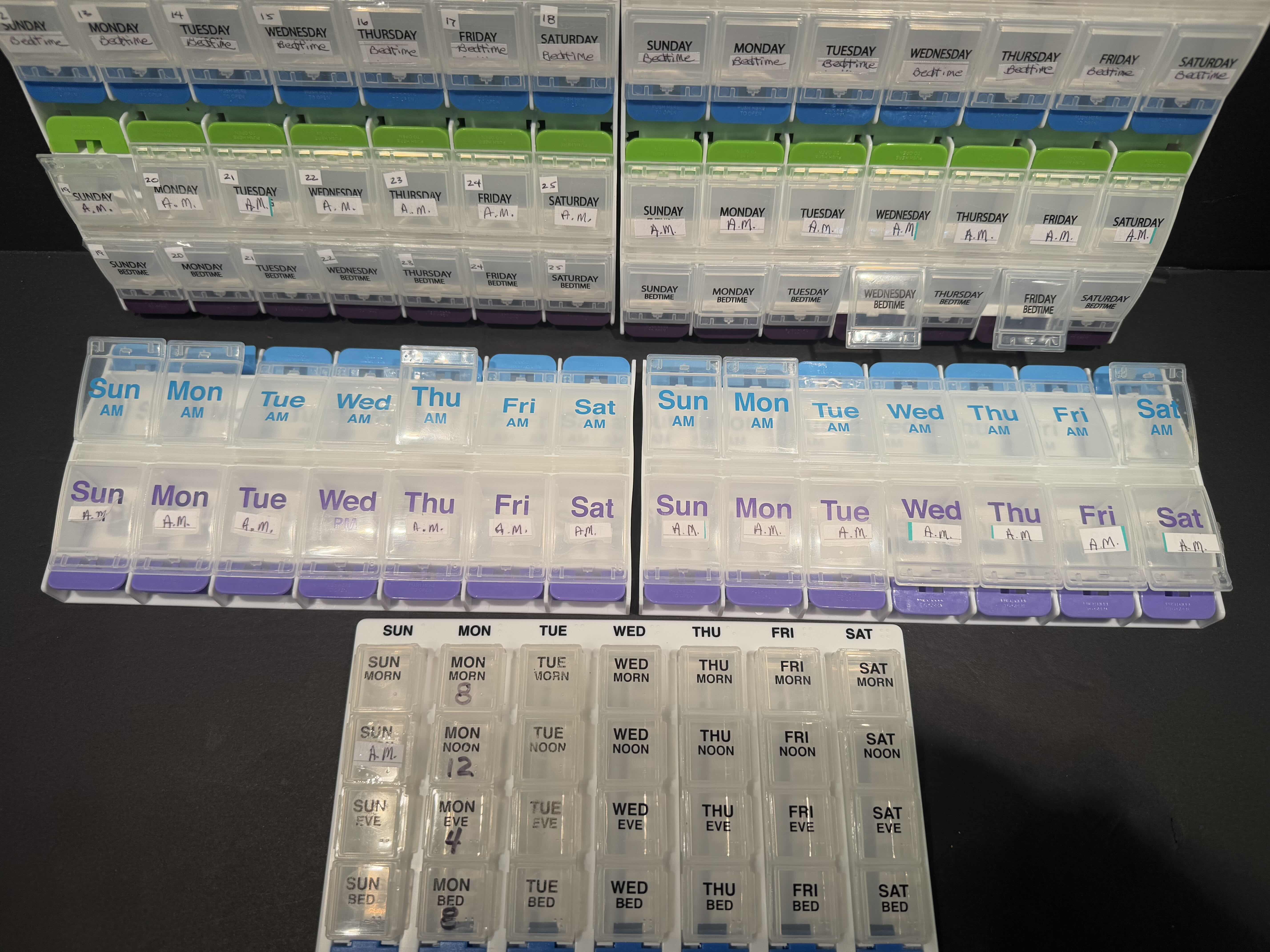 Photo 1 of 5- MEDICATION ORGANIZERS