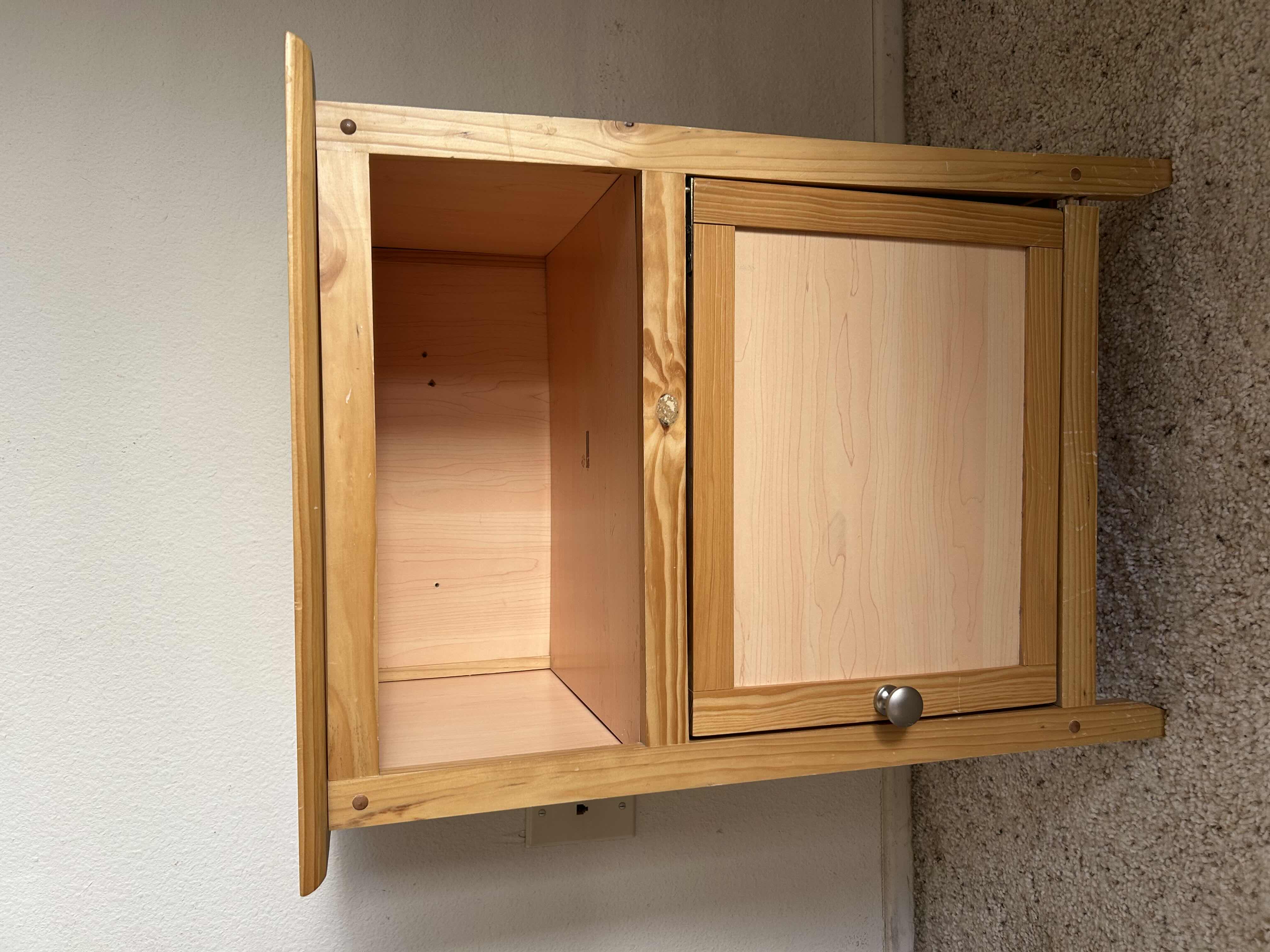 Photo 1 of BEDROOM FURNITURE PINE NIGHT STAND SIDE TABLE. 19” X 15” H25”