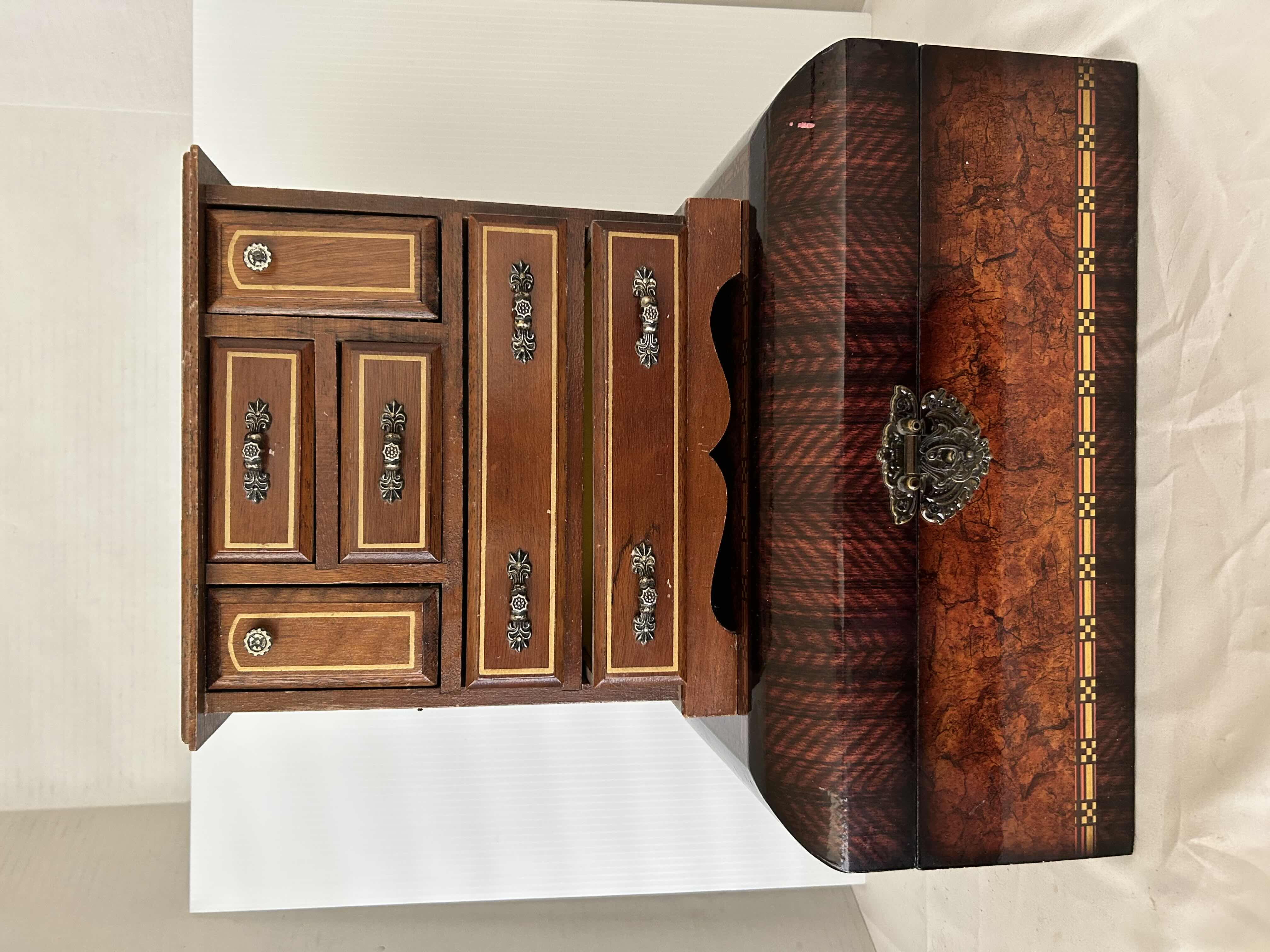 Photo 1 of 2 WOODEN VINTAGE JEWELRY BOXES