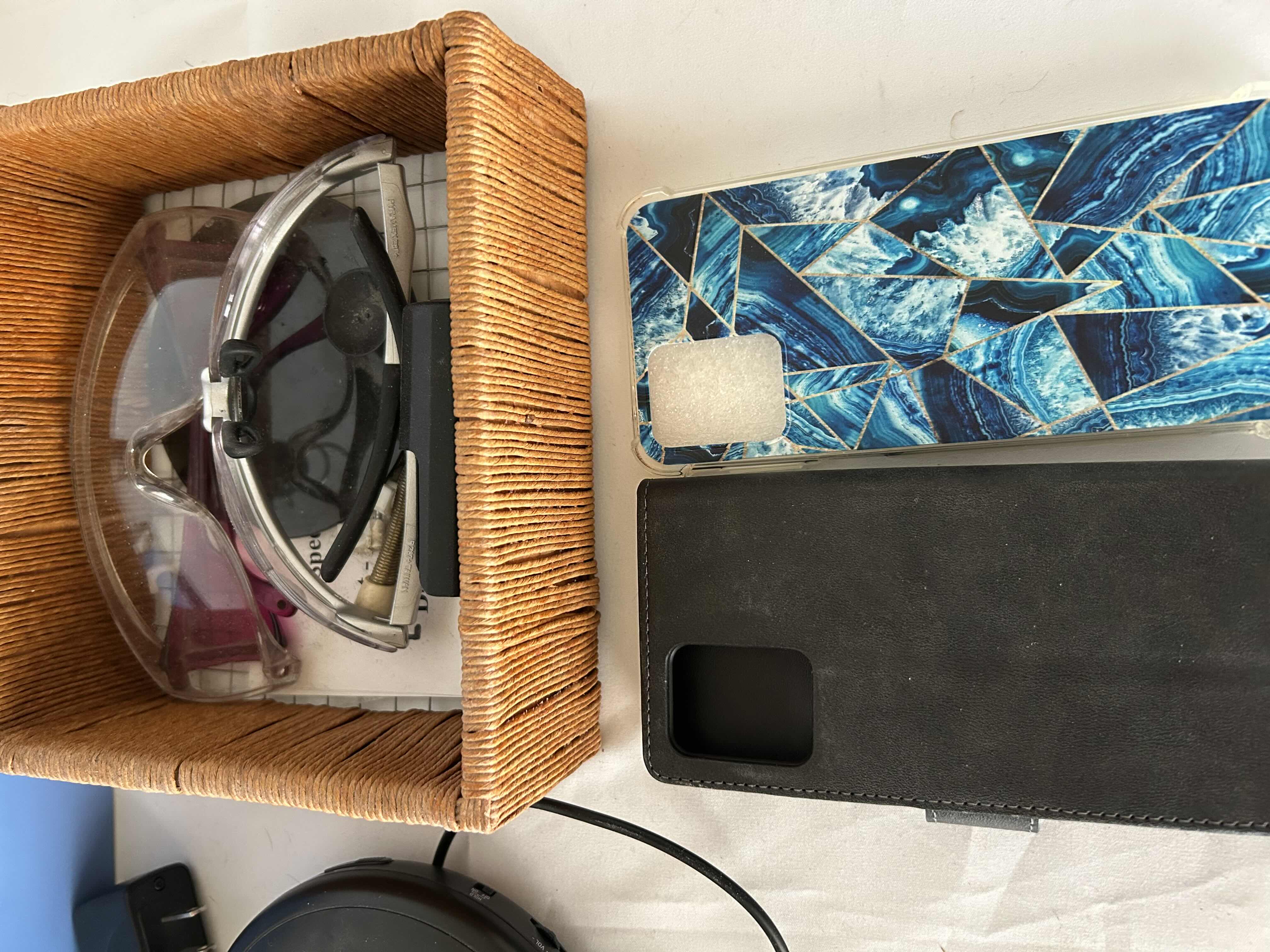 Photo 1 of ASSORTED ITEMS,READING GLASSES, PORTABLE CD PLAYER, IPHONE CASES.