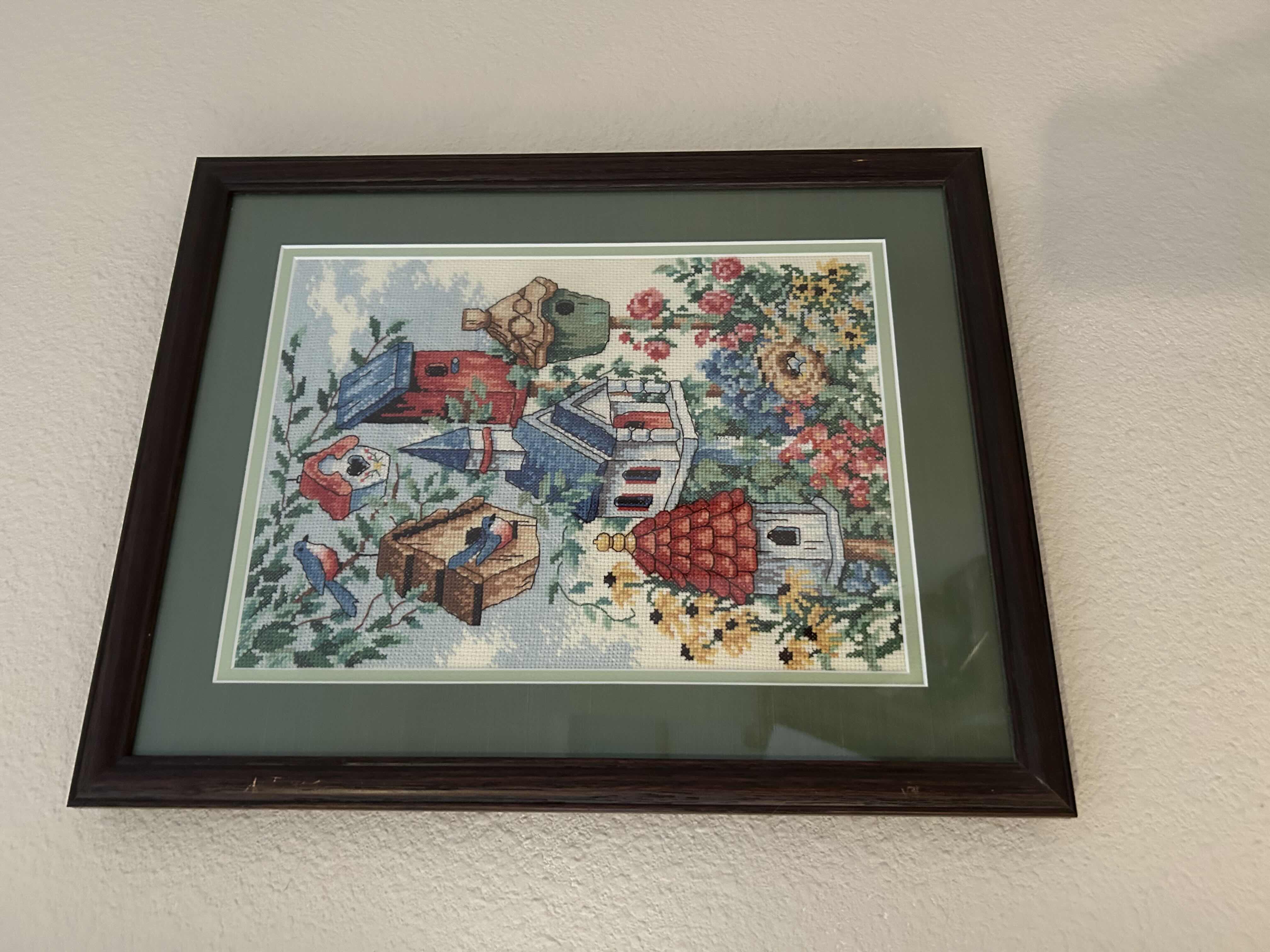 Photo 3 of 4-CROSS-STITCH WALL ARTWORK 12” X 12”
13” X 16” and 15” X 15”