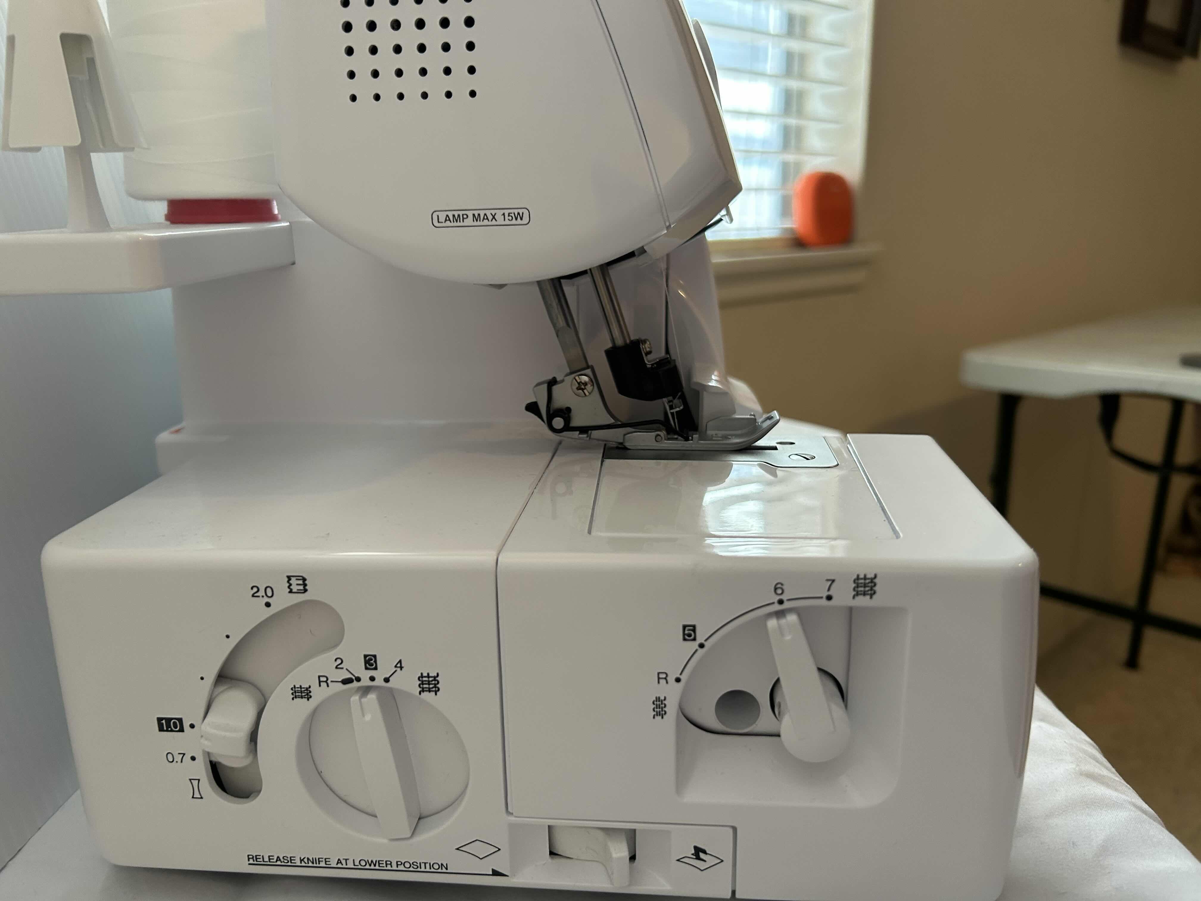 Photo 1 of BROTHER LOCK 1034D- SERGER/OVERLOCK MACHINE WITH EASY LAY-IN THREADING. SEWING MACHINE. 