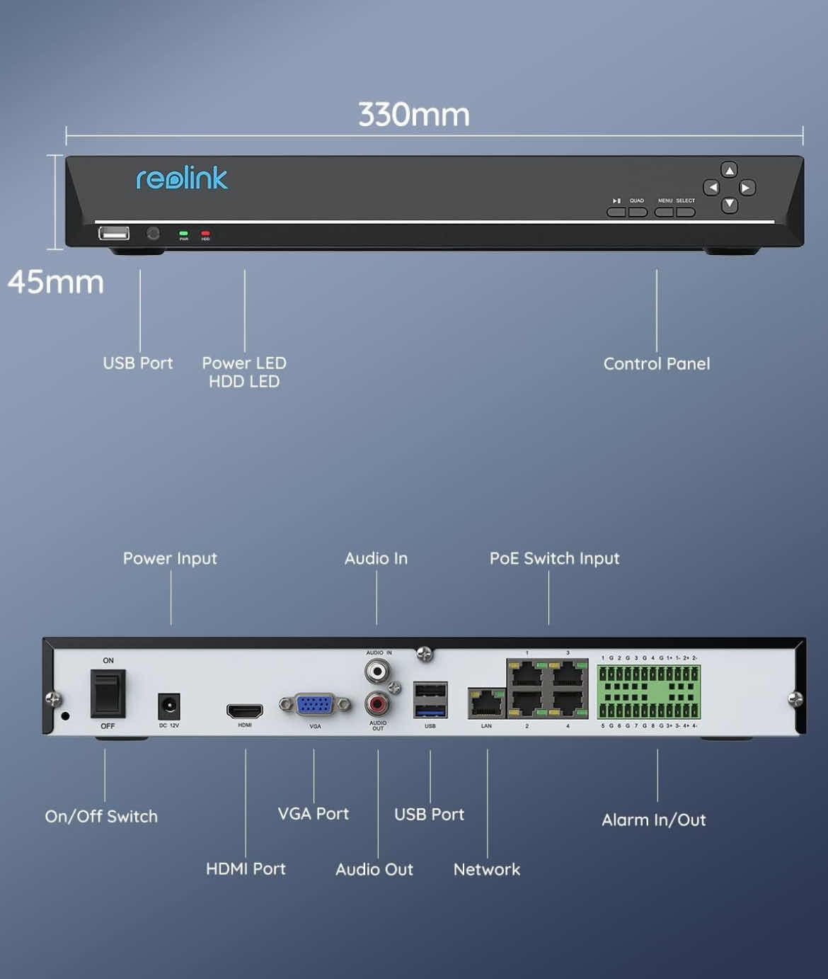 Photo 1 of REOLINK 36CH NETWORK VIDEO RECORDER HOME SECURITY CAMERA SYSTEM