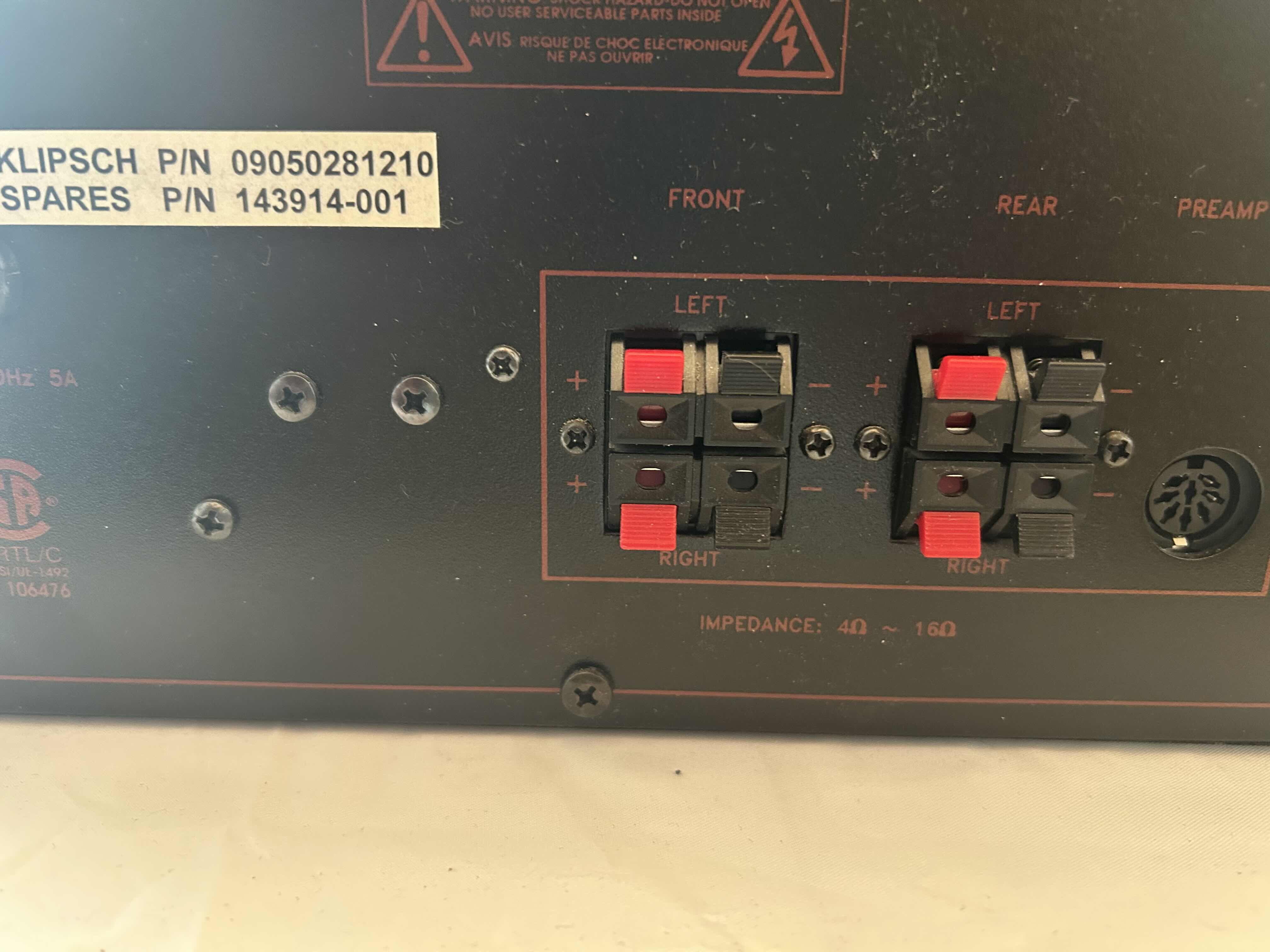 Photo 1 of 2 KLIPSCH SPEAKERS & SUB