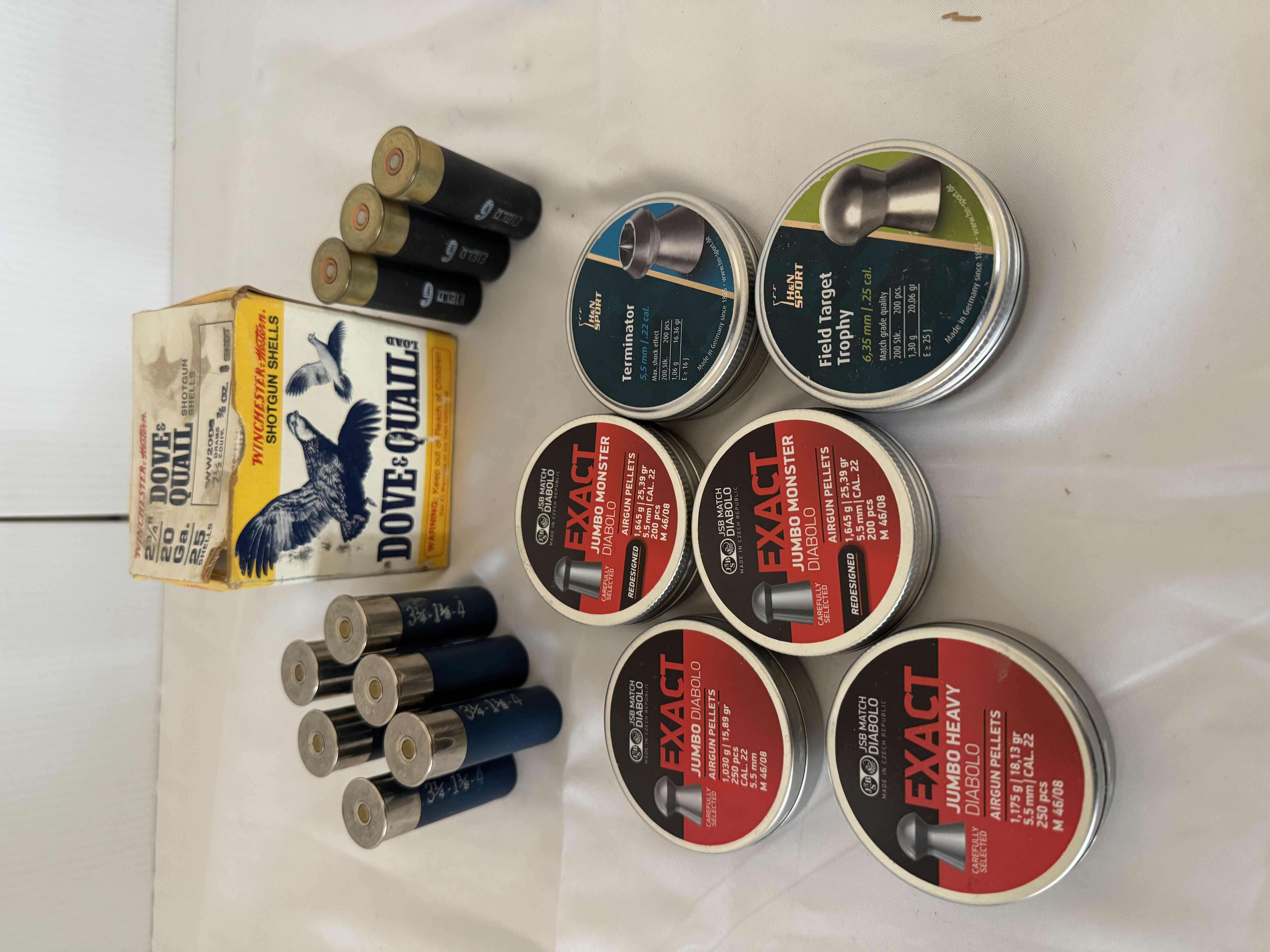 Photo 1 of AIRGUN PELLETS AND WINCHSETER SHOTGUN SHELLS-FIREARMS AND AMMUNITION