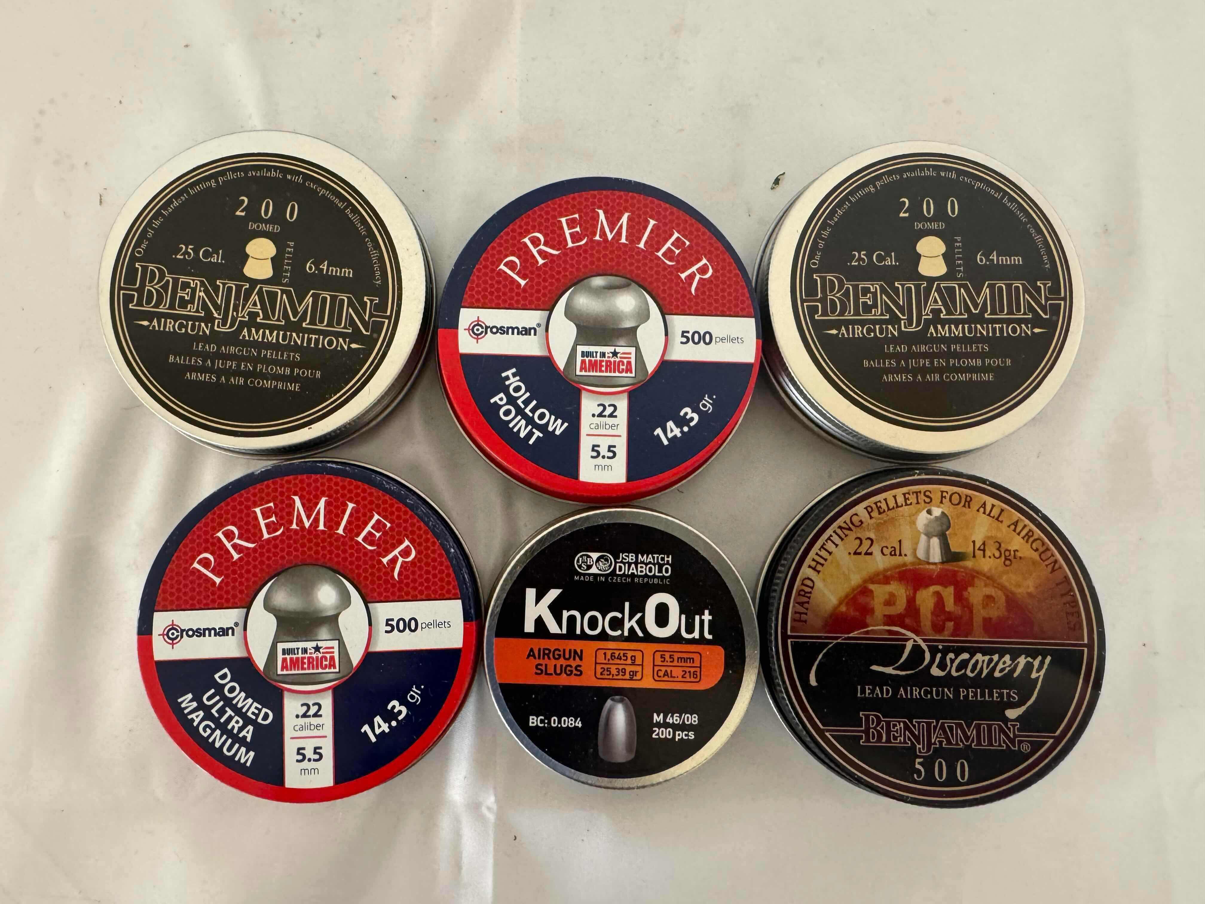 Photo 1 of AIRGUN PELLETS AND AMMUNITION.