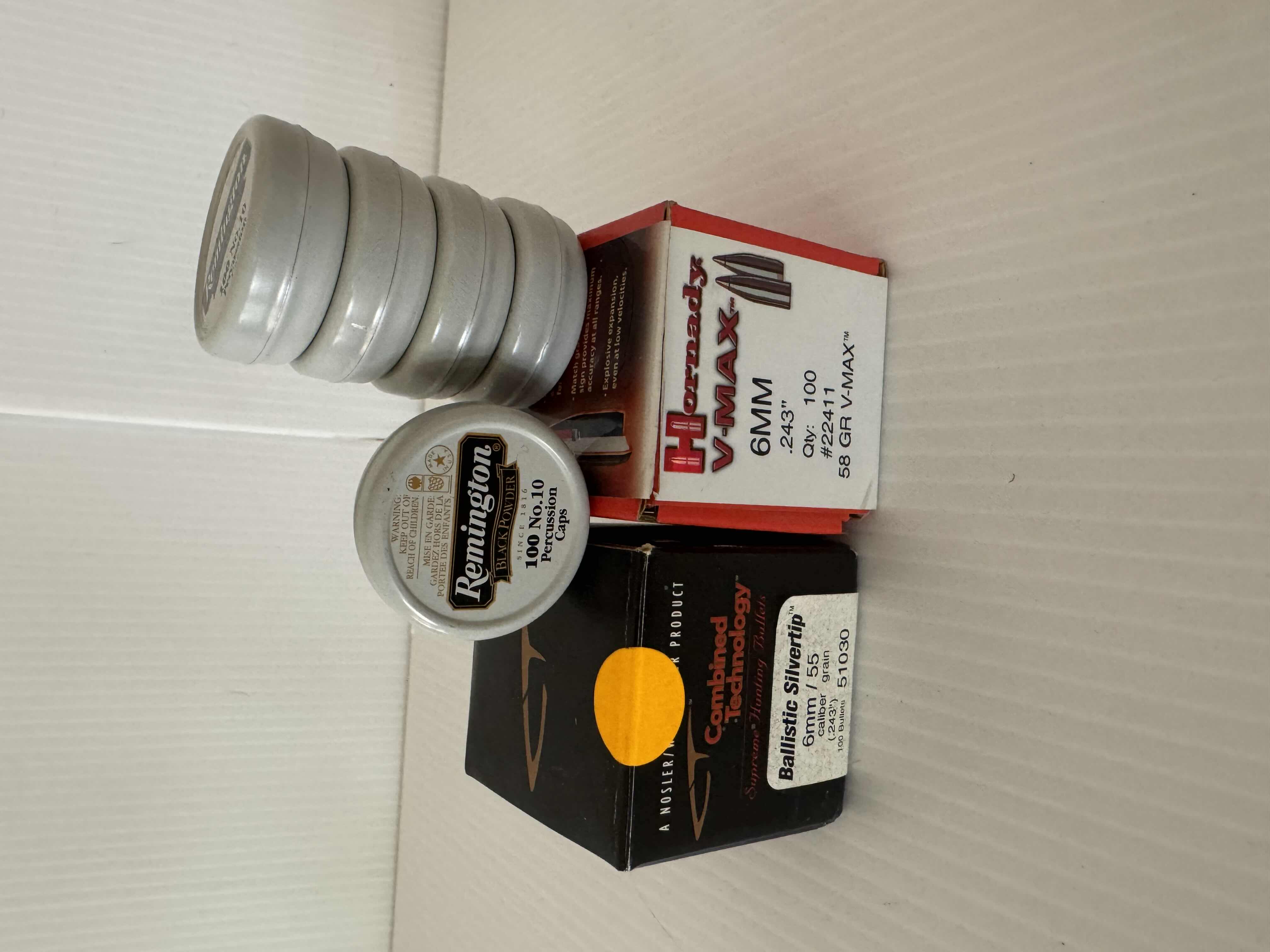 Photo 1 of 6mm  & REMINGTON PERCUSSION CAPS