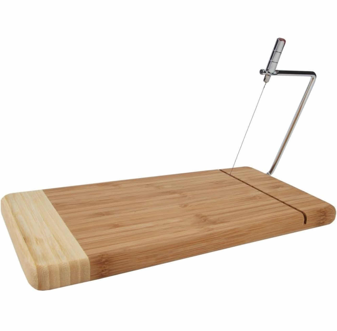 Photo 1 of BRAND NEW CASE OF HOME-X - BAMBOO CHEESE CUTTING BOARD WITH STAINLESS STEEL WIRE CHEESE SLICER